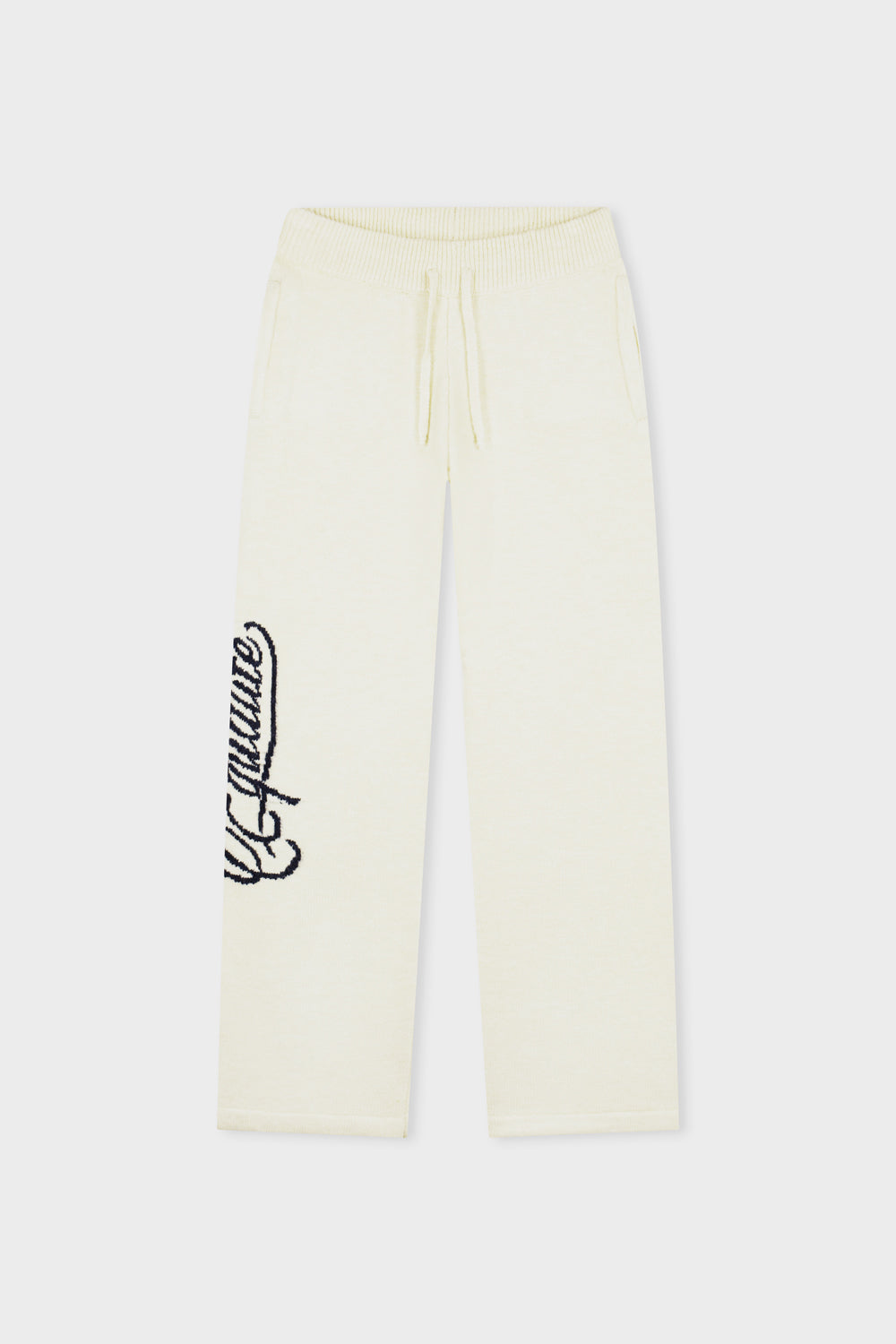 FLUFFY KNIT PANTS | OFF-WHITE