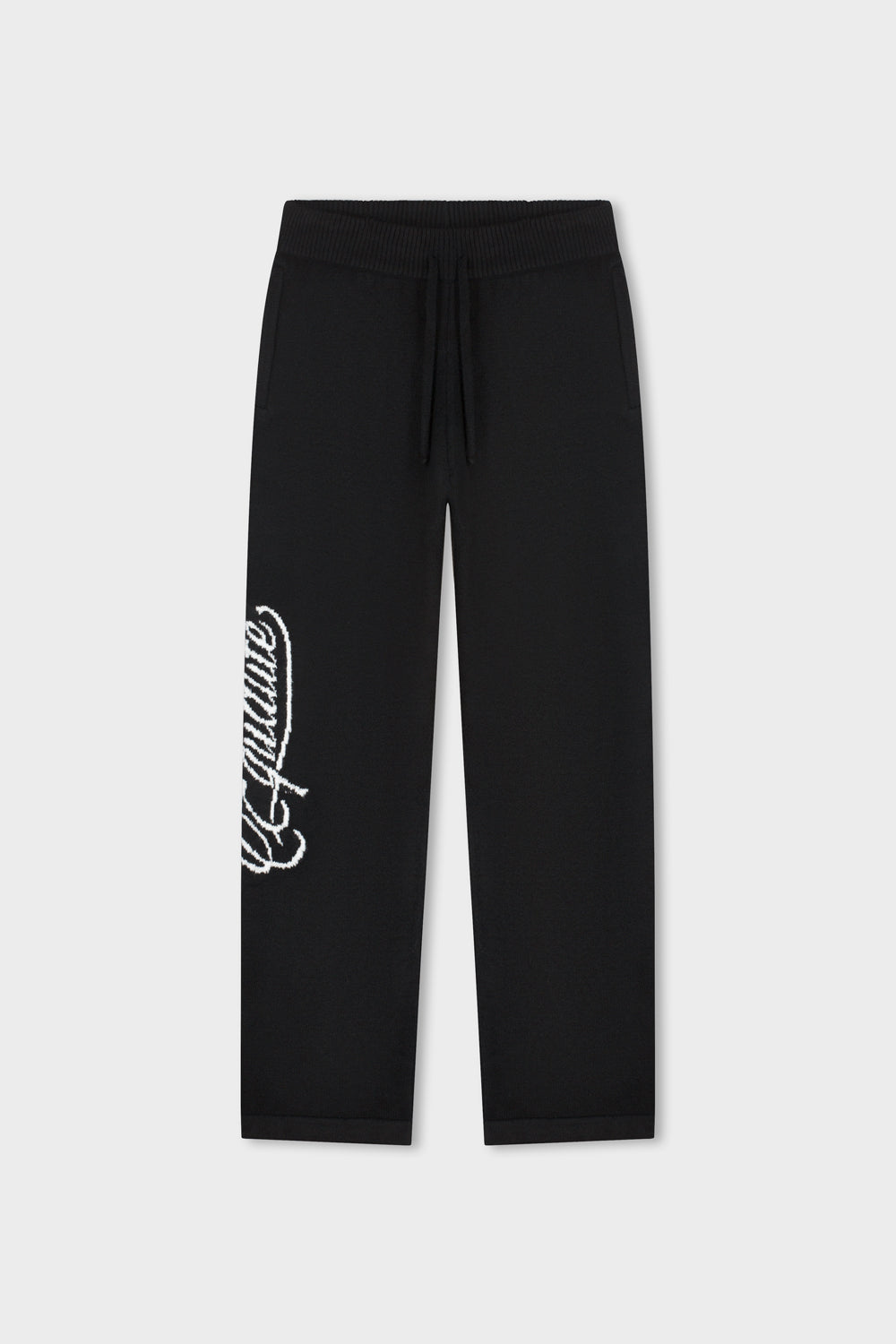 FLUFFY KNIT PANTS | BLACK