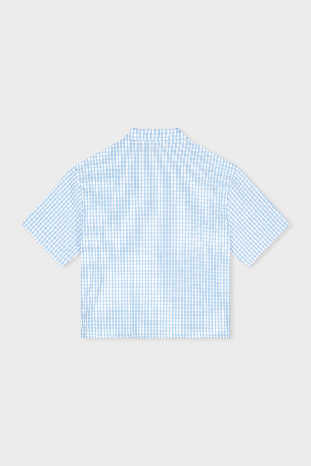 GINGHAM BOXY SHIRT | LIGHT BLUE