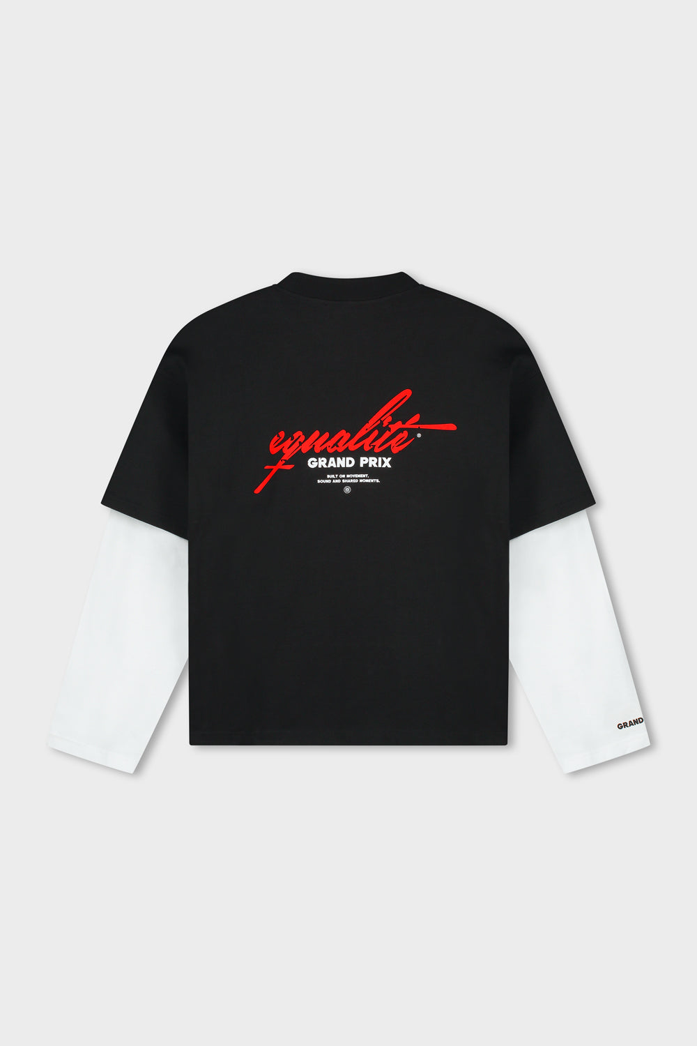 GRAND PRIX DOUBLE LAYER LONGSLEEVE TEE | BLACK