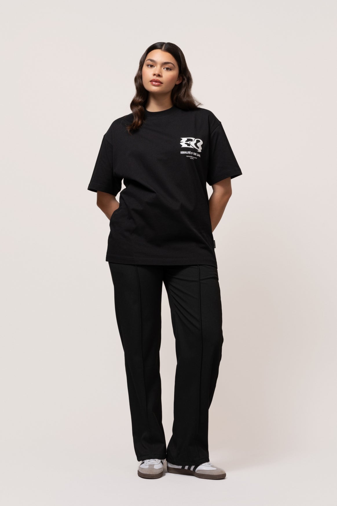 Heat Oversized Tee | Black