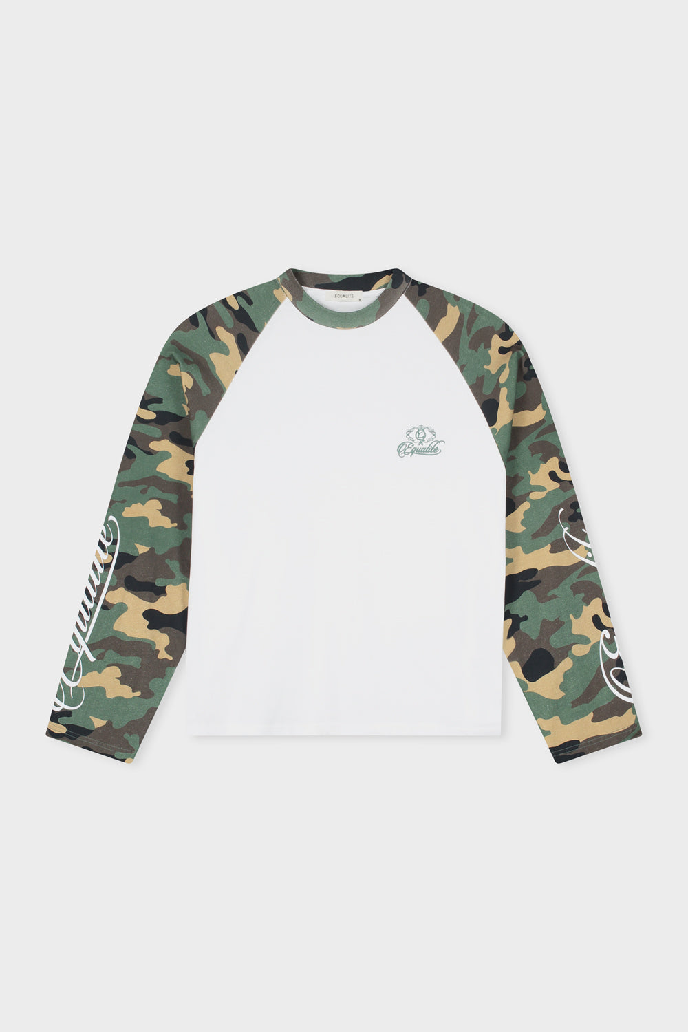 JETT RAGLAN LONGSLEEVE TEE | WHITE & CAMO