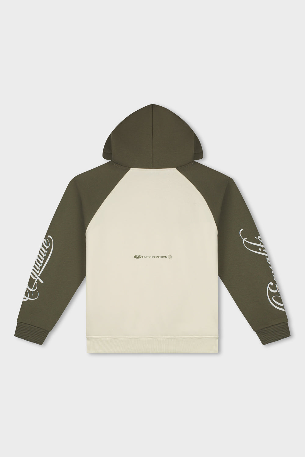 JETT RAGLAN OVERSIZED HOODIE | OFF-WHITE & GREEN
