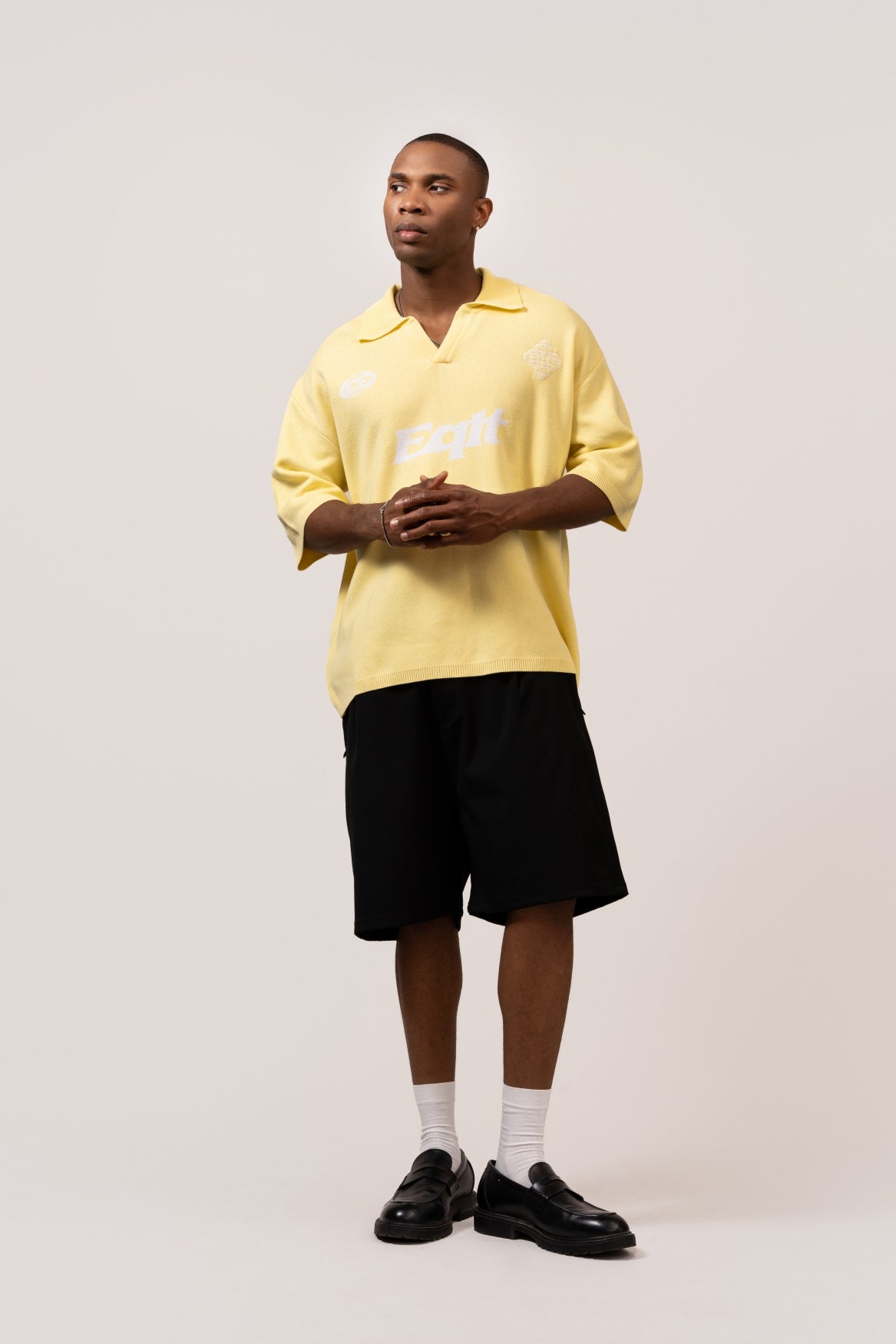 Knit Polo Tee | Butter Yellow