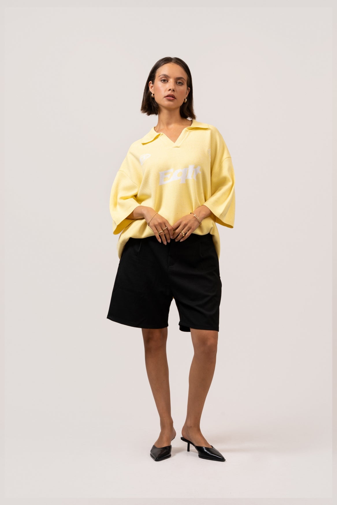 Knit Polo Tee | Butter Yellow