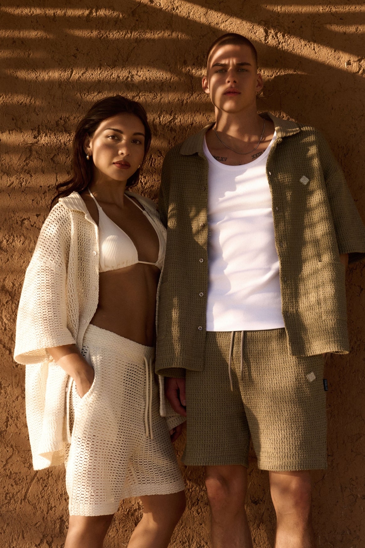 Lyra Knitted Croched Shorts | Off-white