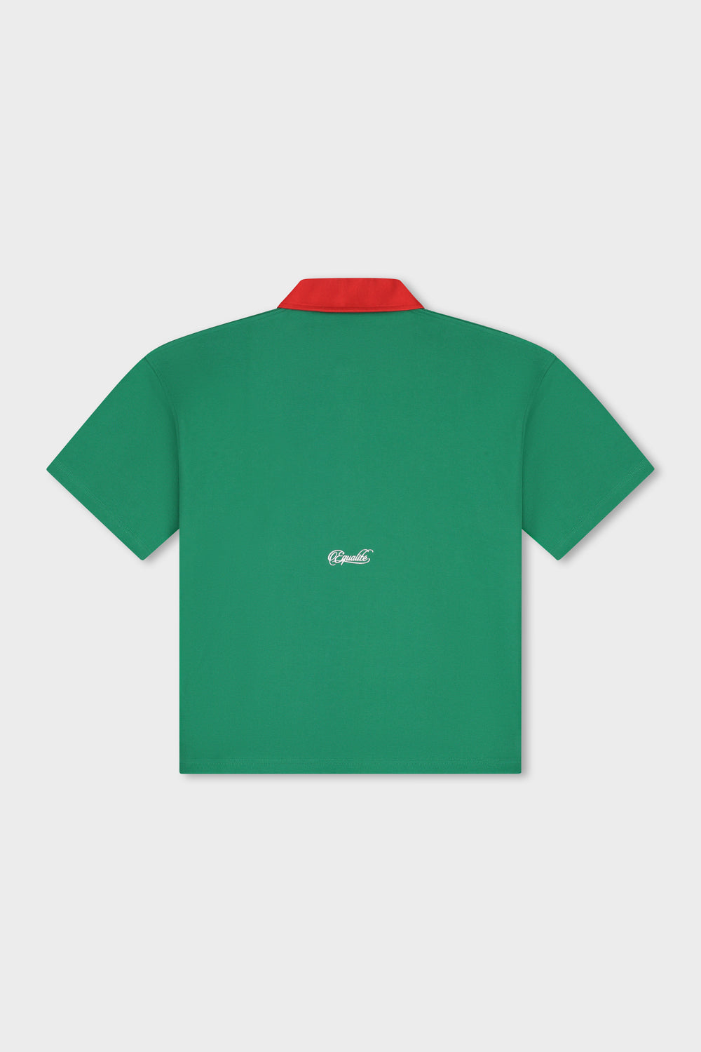 MOROCCO OVERSIZED JERSEY POLO | GREEN & RED