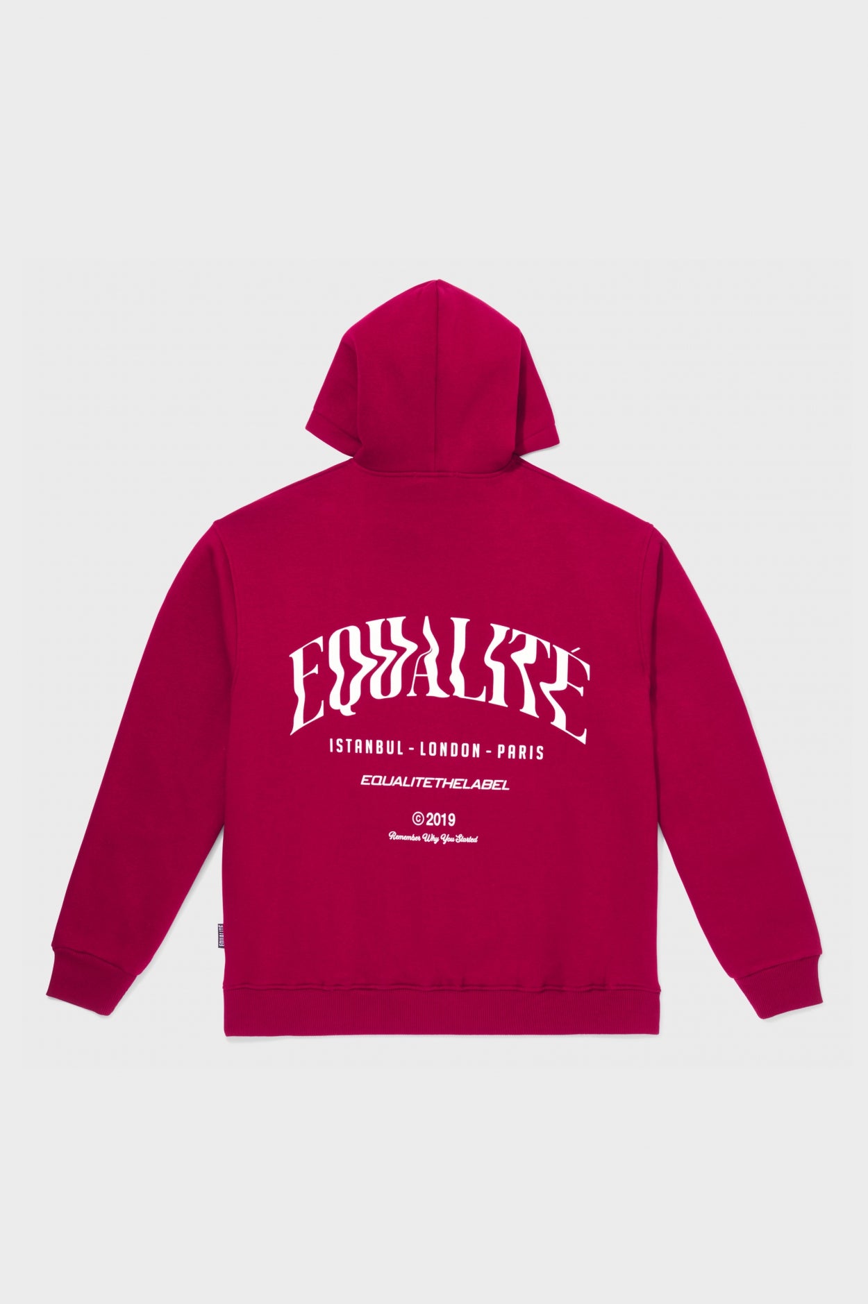 MAU OVERSIZED HOODIE | BURGUNDY