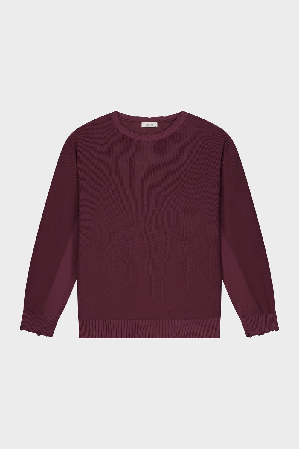 NOOR KNIT SWEATER | AUBERGINE