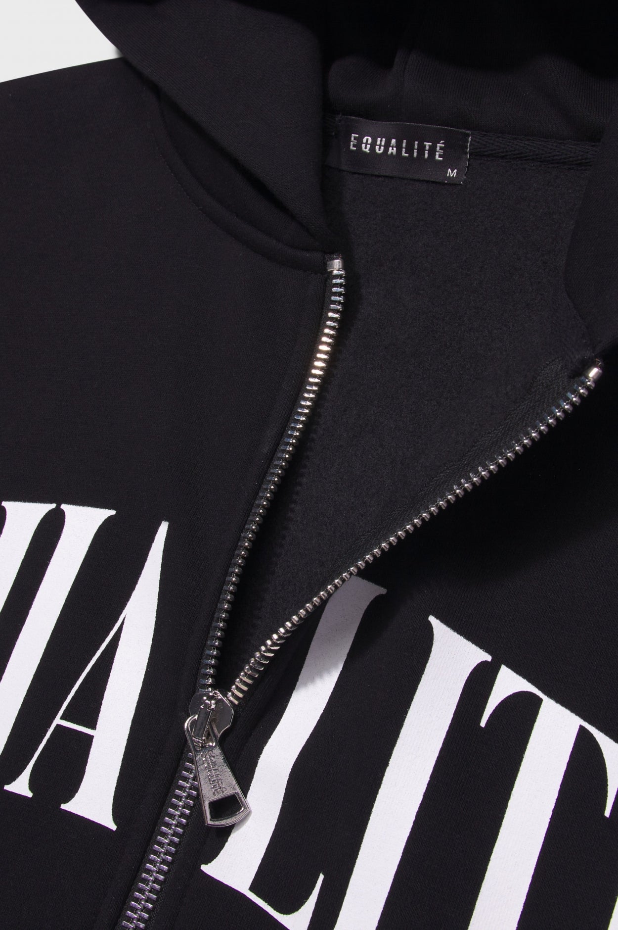 OLIVER OVERSIZED FULL ZIP HOODIE | BLACK