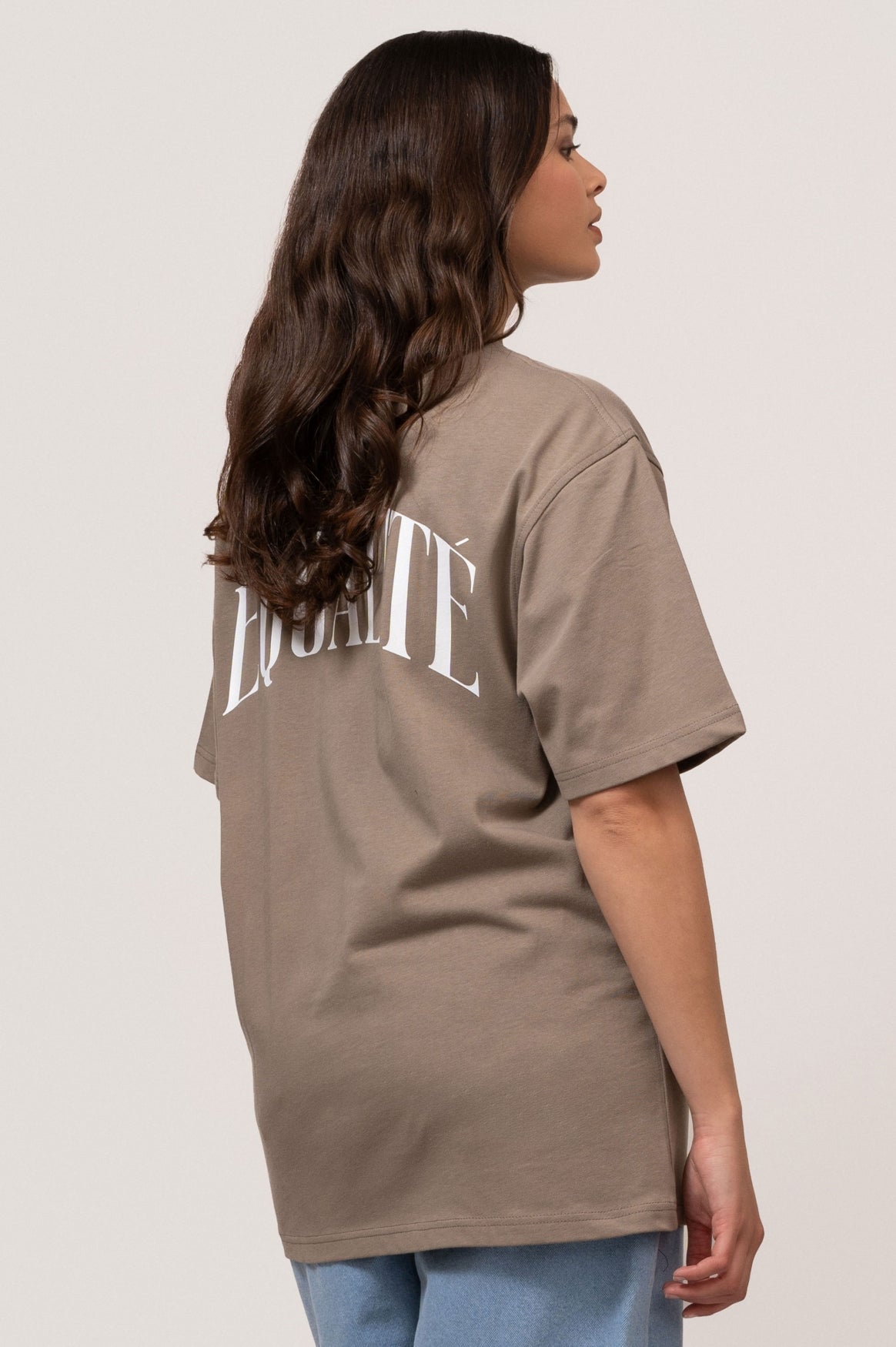 OLIVER OVERSIZED TEE | TAUPE