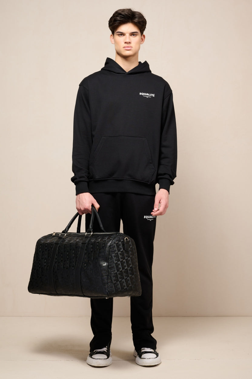 PATTERN WEEKEND BAG | BLACK