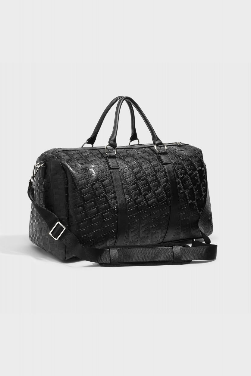 PATTERN WEEKEND BAG | BLACK