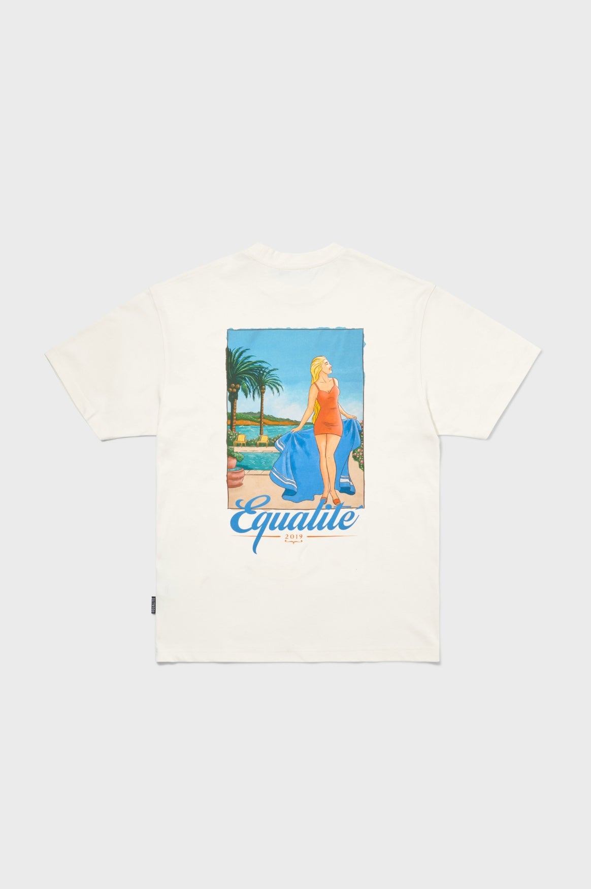 Postcard Oversized Tee | Off-white