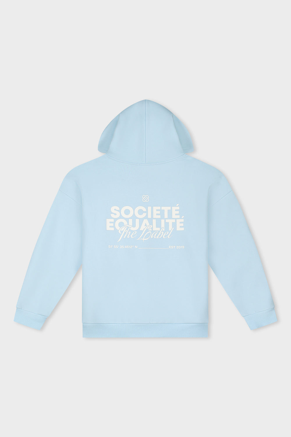 SOCIETÉ 2.0 OVERSIZED FULL ZIP HOODIE | LIGHT BLUE