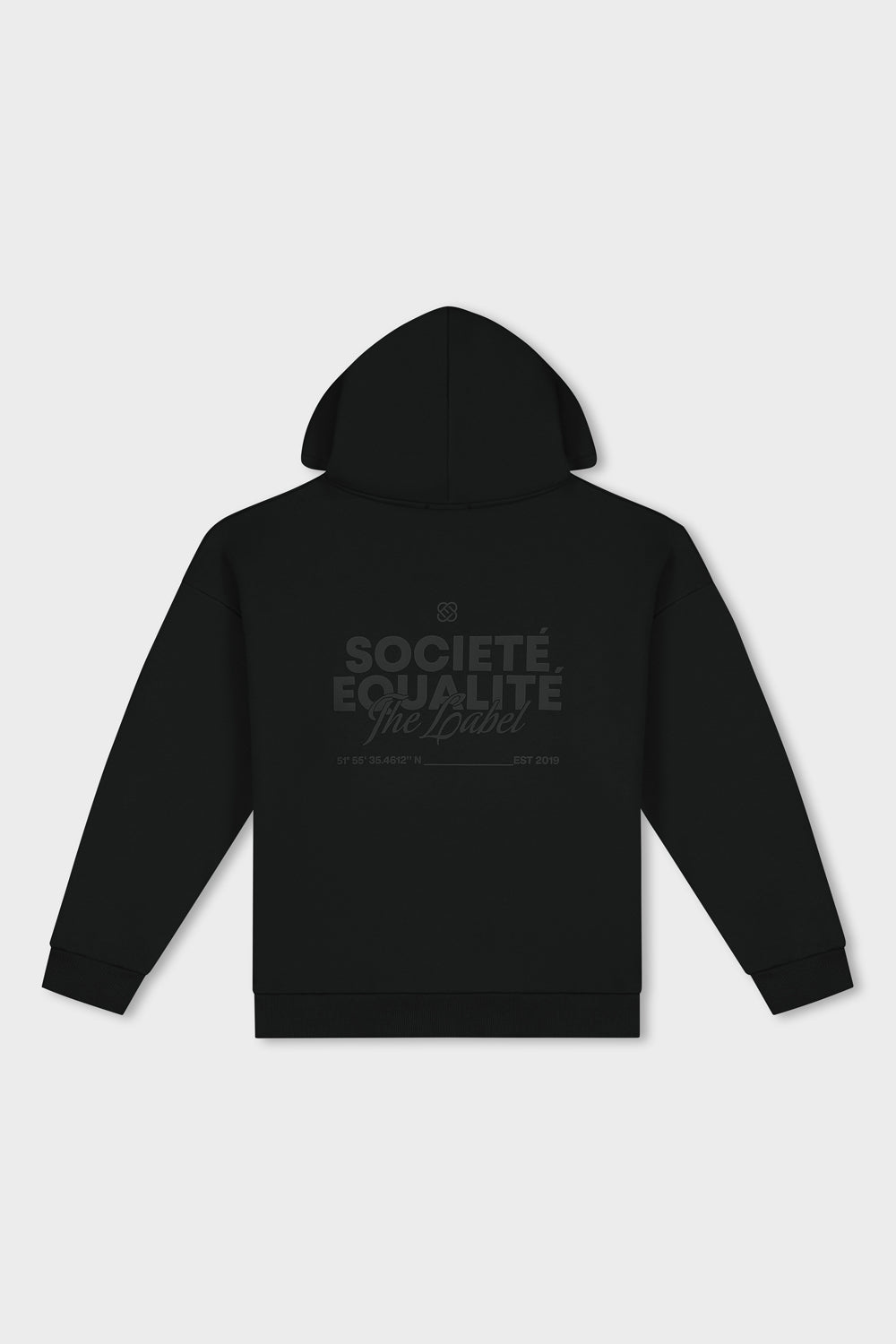 SOCIETÉ 2.0 FULL ZIP HOODIE | BLACK & BLACK