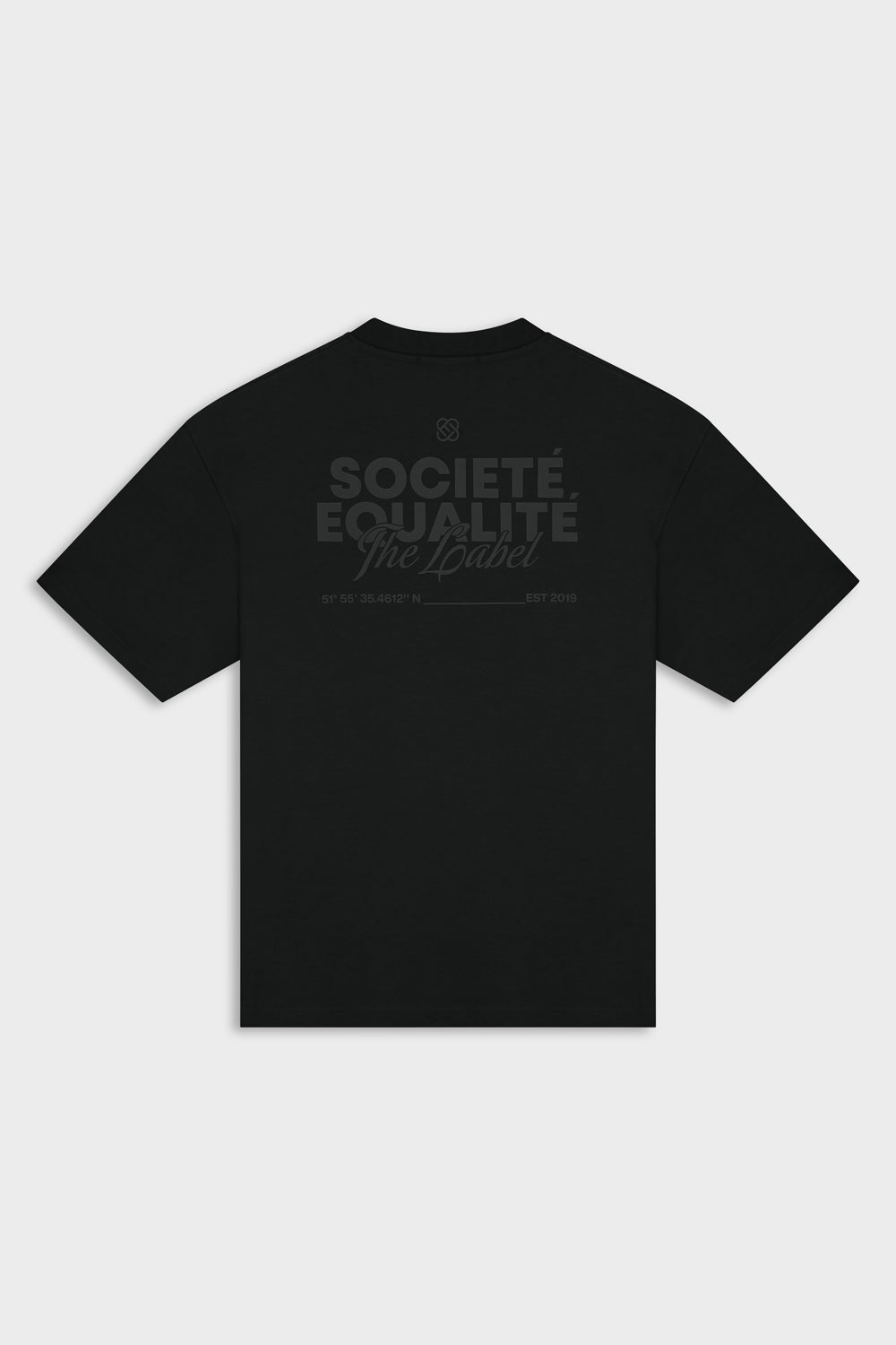 SOCIETÉ 2.0 OVERSIZED TEE | BLACK & BLACK