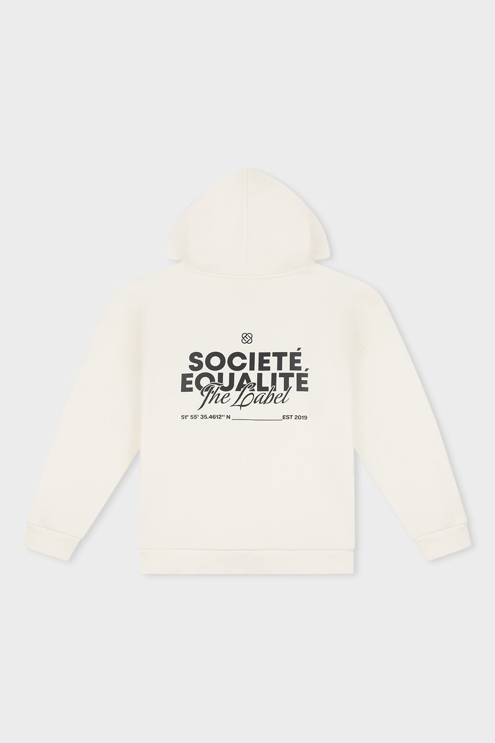 SOCIETE OVERSIZED FULL ZIP HOODIE | OFF-WHITE