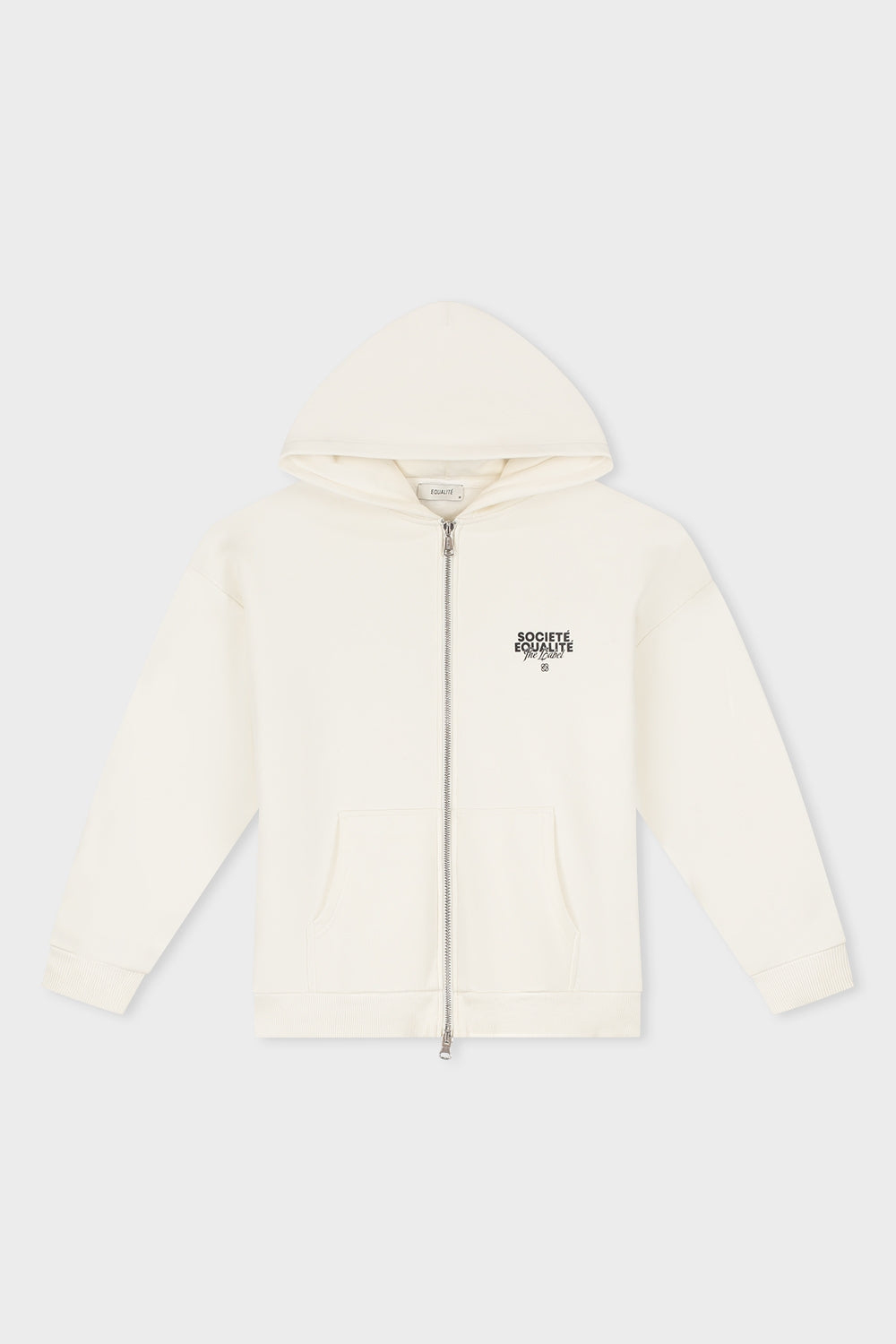 SOCIETE OVERSIZED FULL ZIP HOODIE | OFF-WHITE