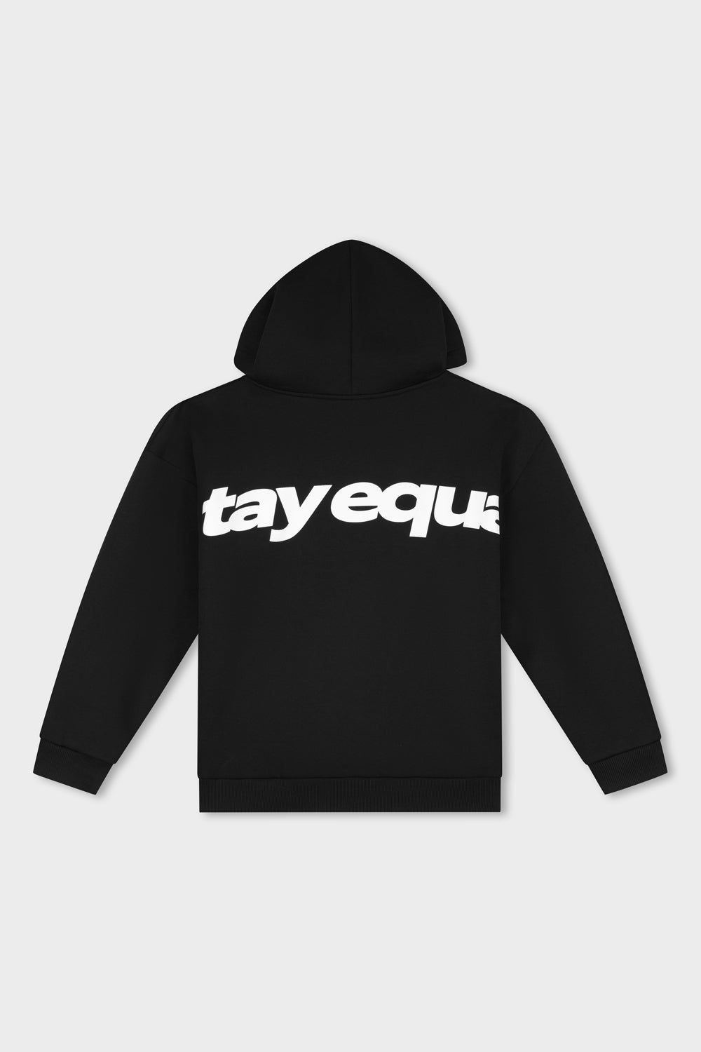 STAY EQUAL OVERSIZED FULL ZIP HOODIE | BLACK