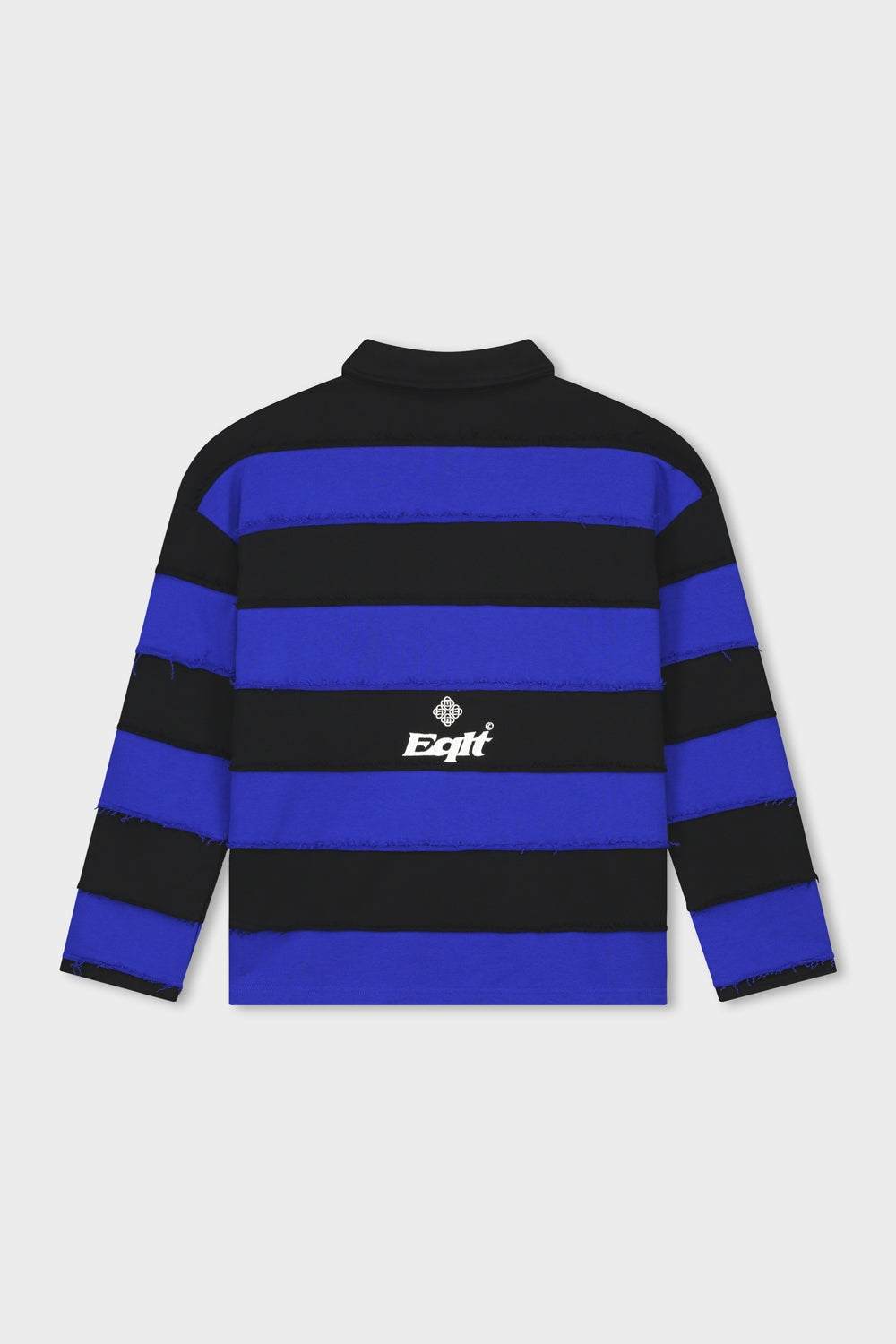 STRIPE JERSEY POLO | BLACK & BLUE