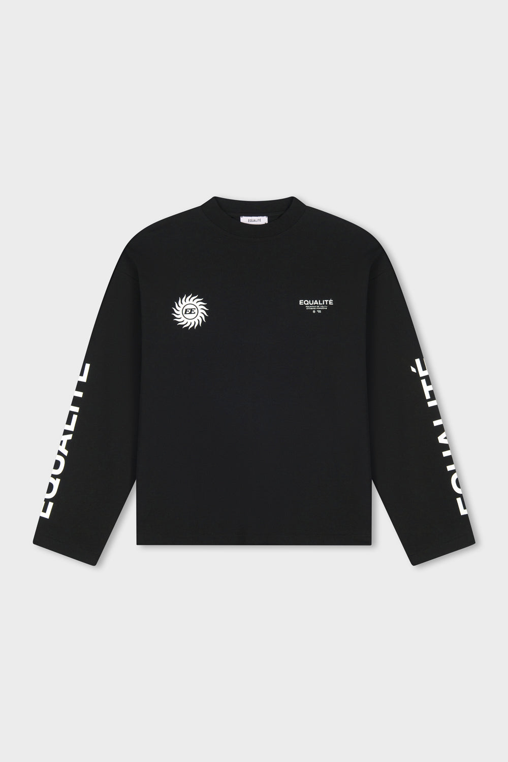 SUNNY LONGSLEEVE TEE | BLACK & WHITE
