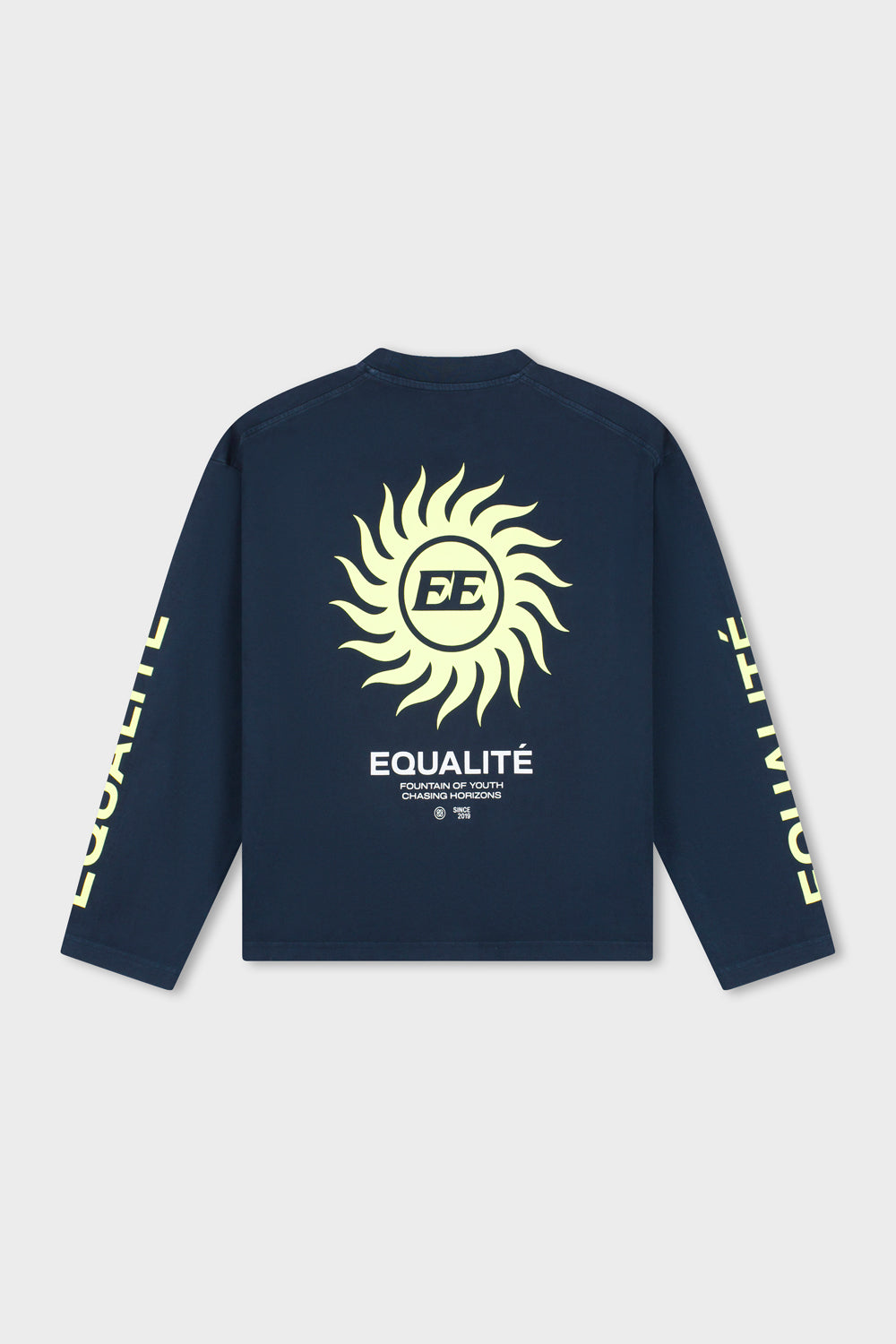 SUNNY LONGSLEEVE TEE | NAVY & BUTTER YELLOW
