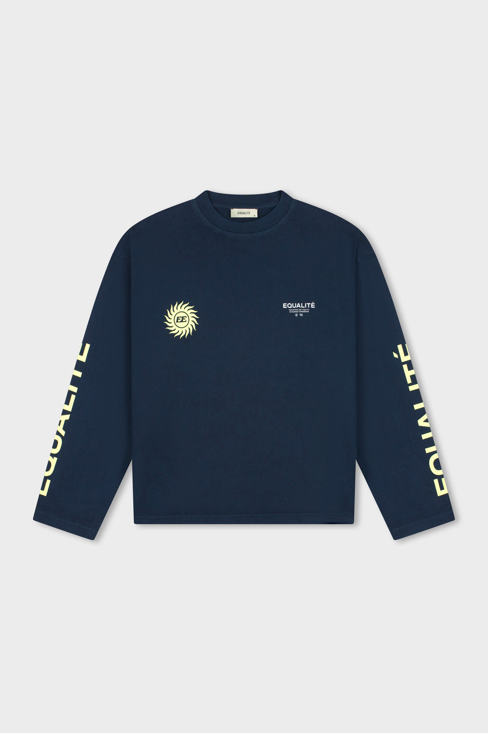 SUNNY LONGSLEEVE TEE | NAVY & BUTTER YELLOW
