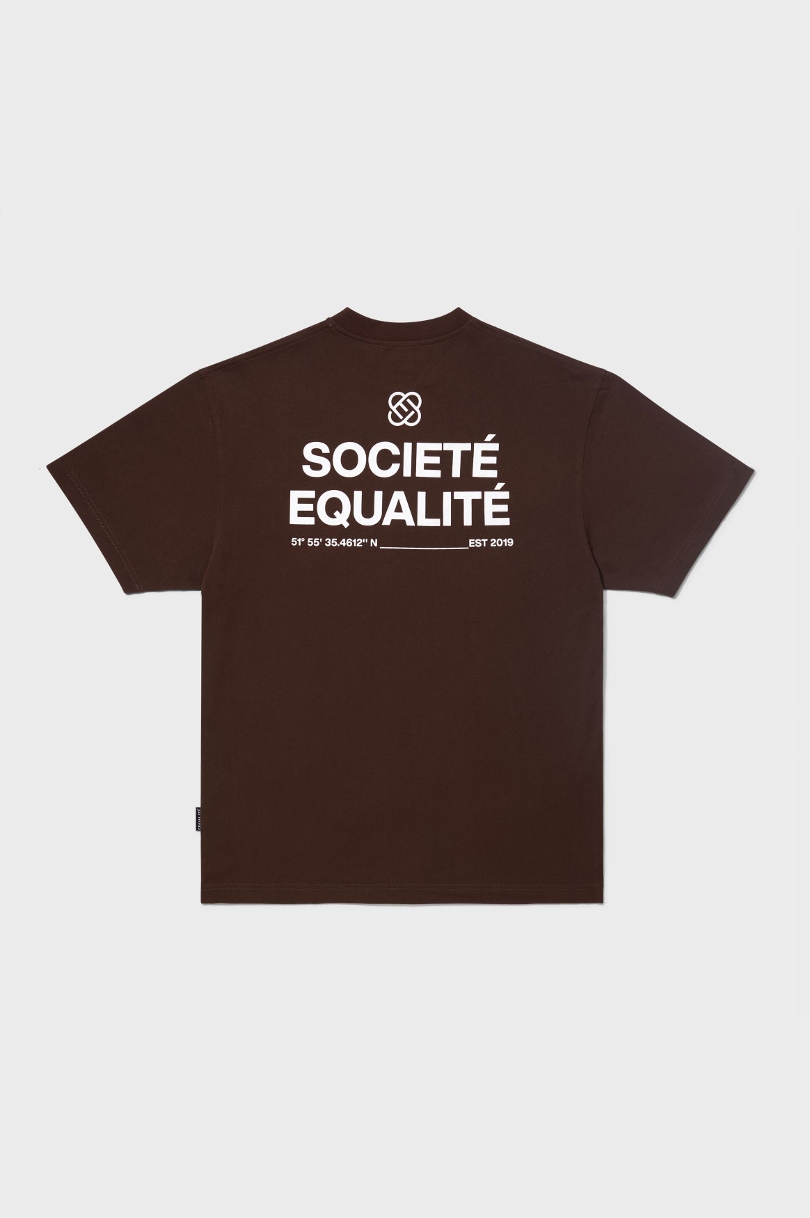 SOCIETÉ OVERSIZED TEE | BROWN & OFF-WHITE