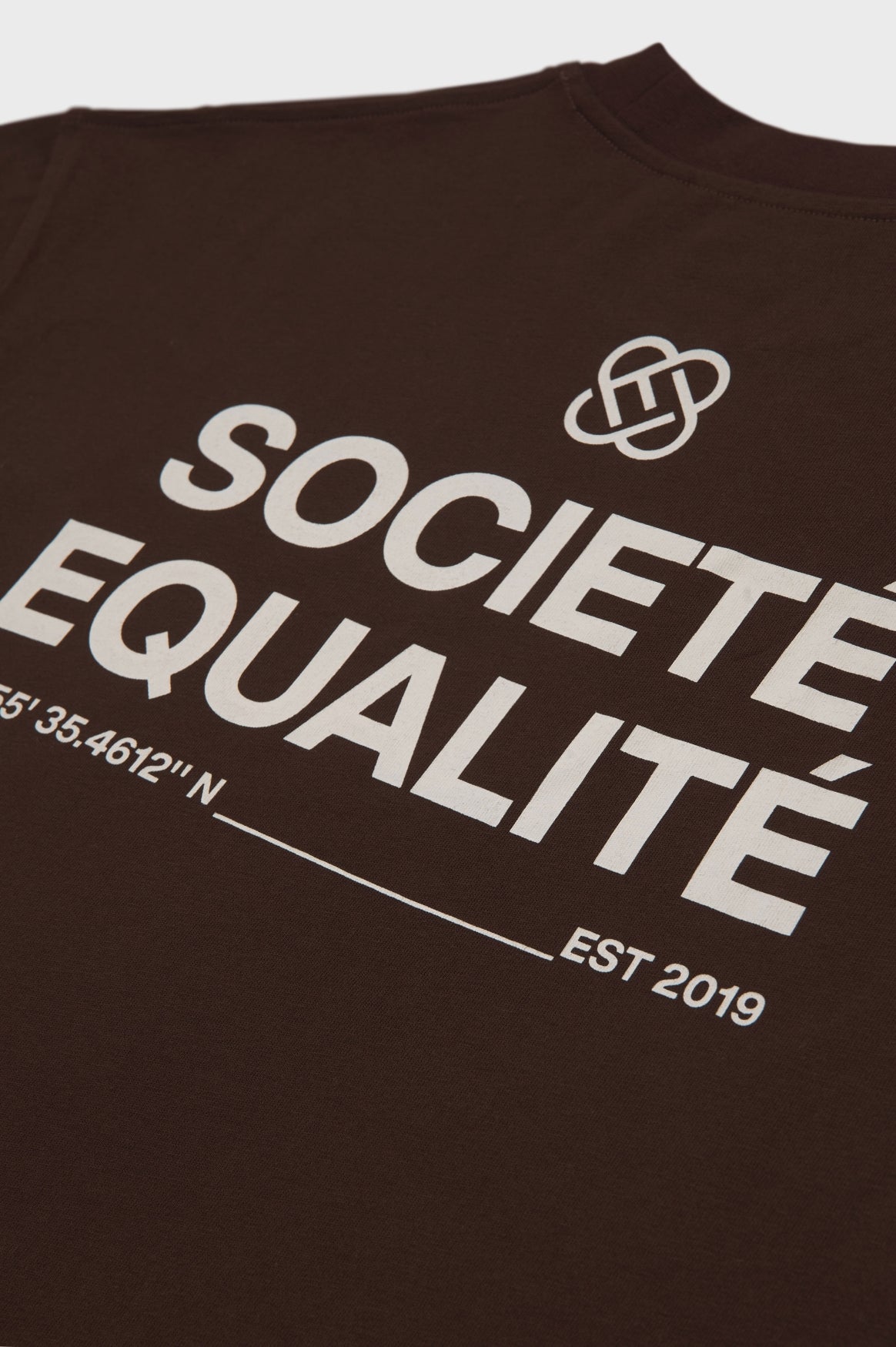 SOCIETÉ OVERSIZED TEE | BROWN & OFF-WHITE