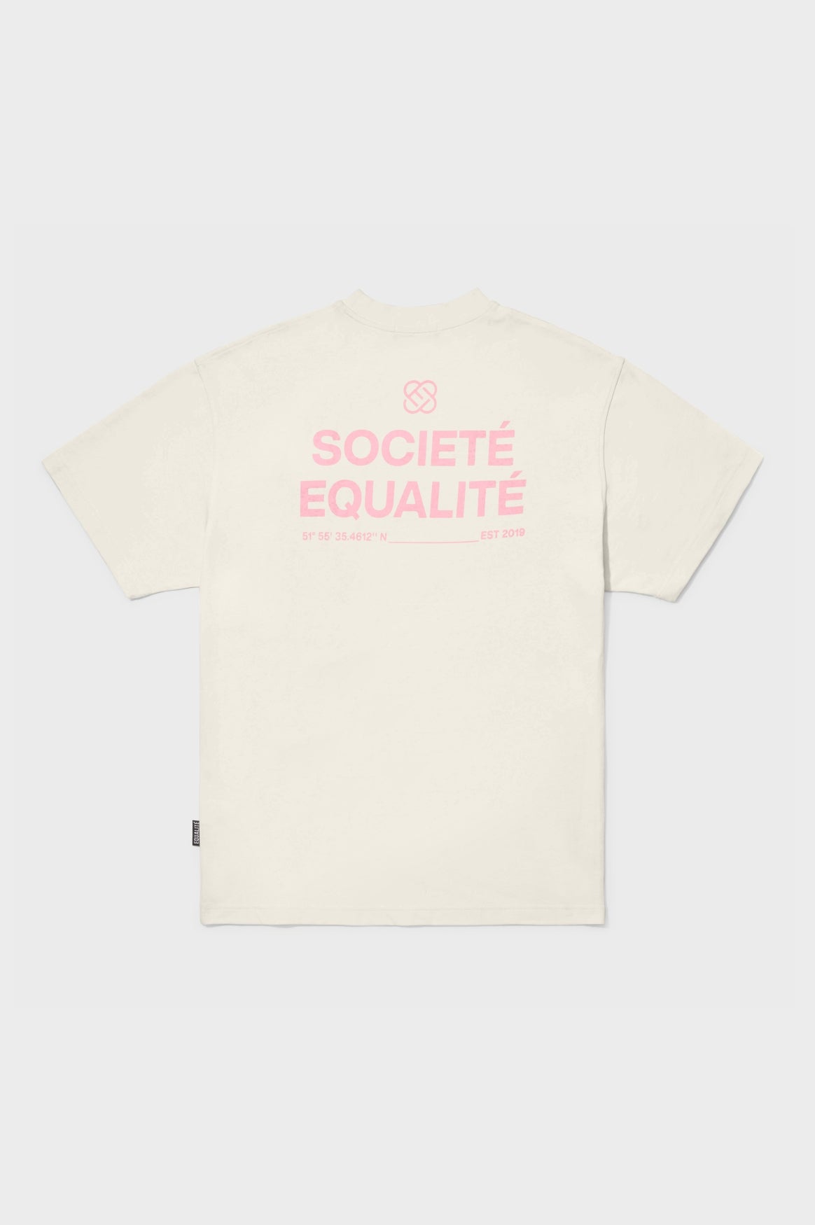 SOCIETÉ OVERSIZED TEE | OFF-WHITE & PINK