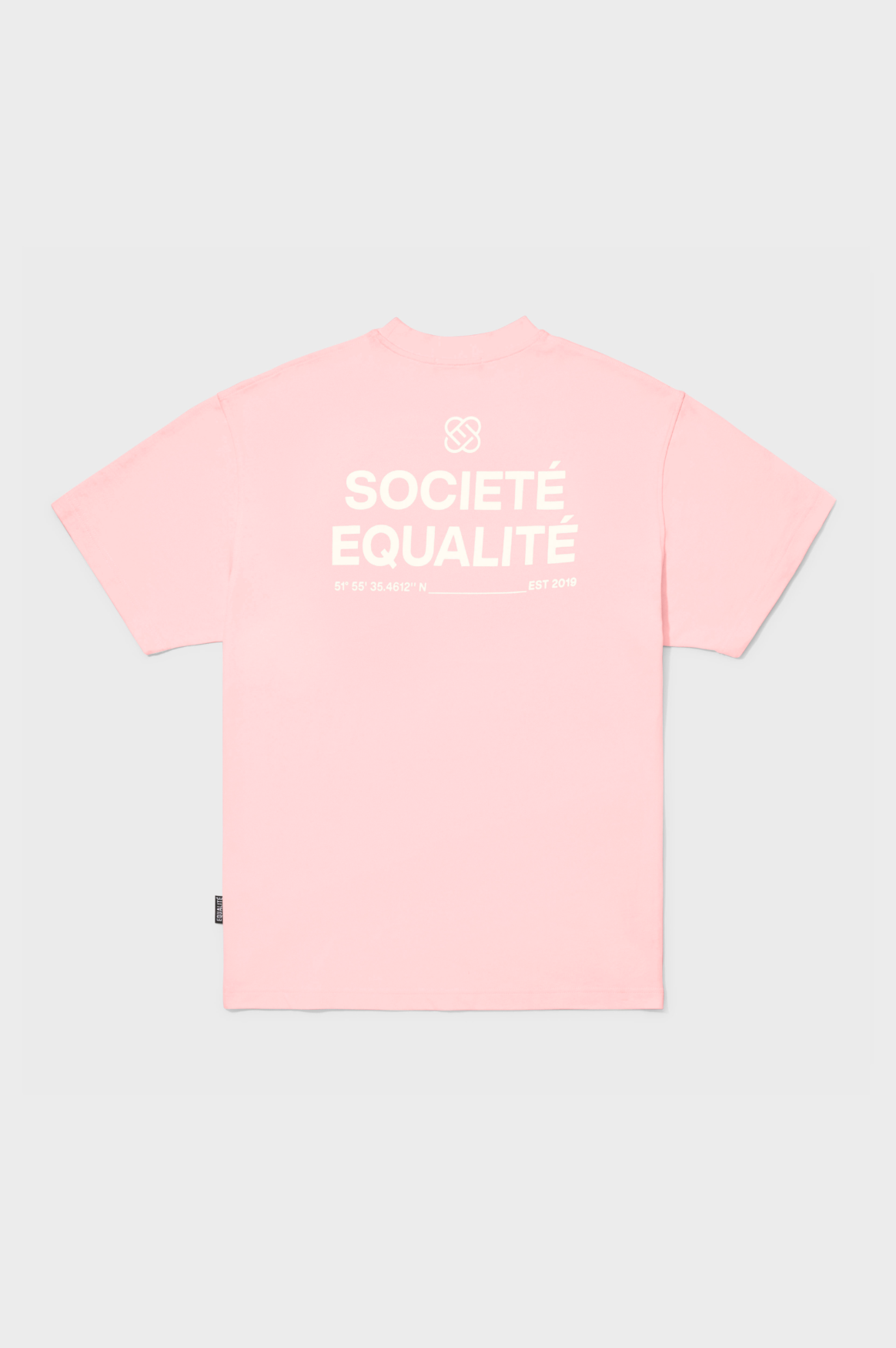 SOCIETÉ OVERSIZED TEE | PINK & WHITE