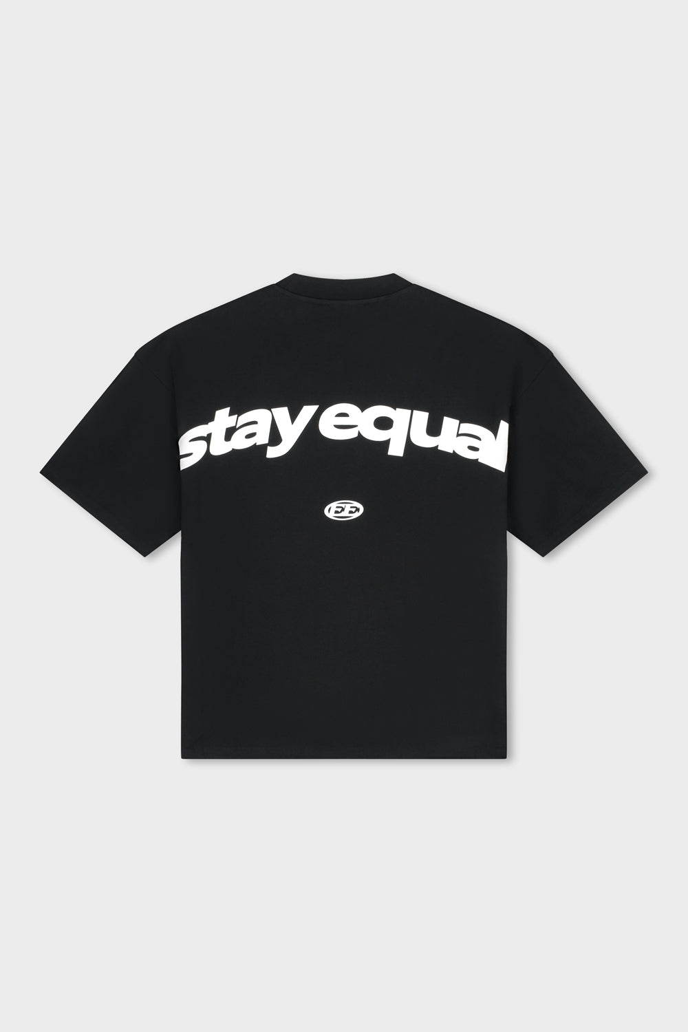 STAY EQUAL BOXY TEE | BLACK