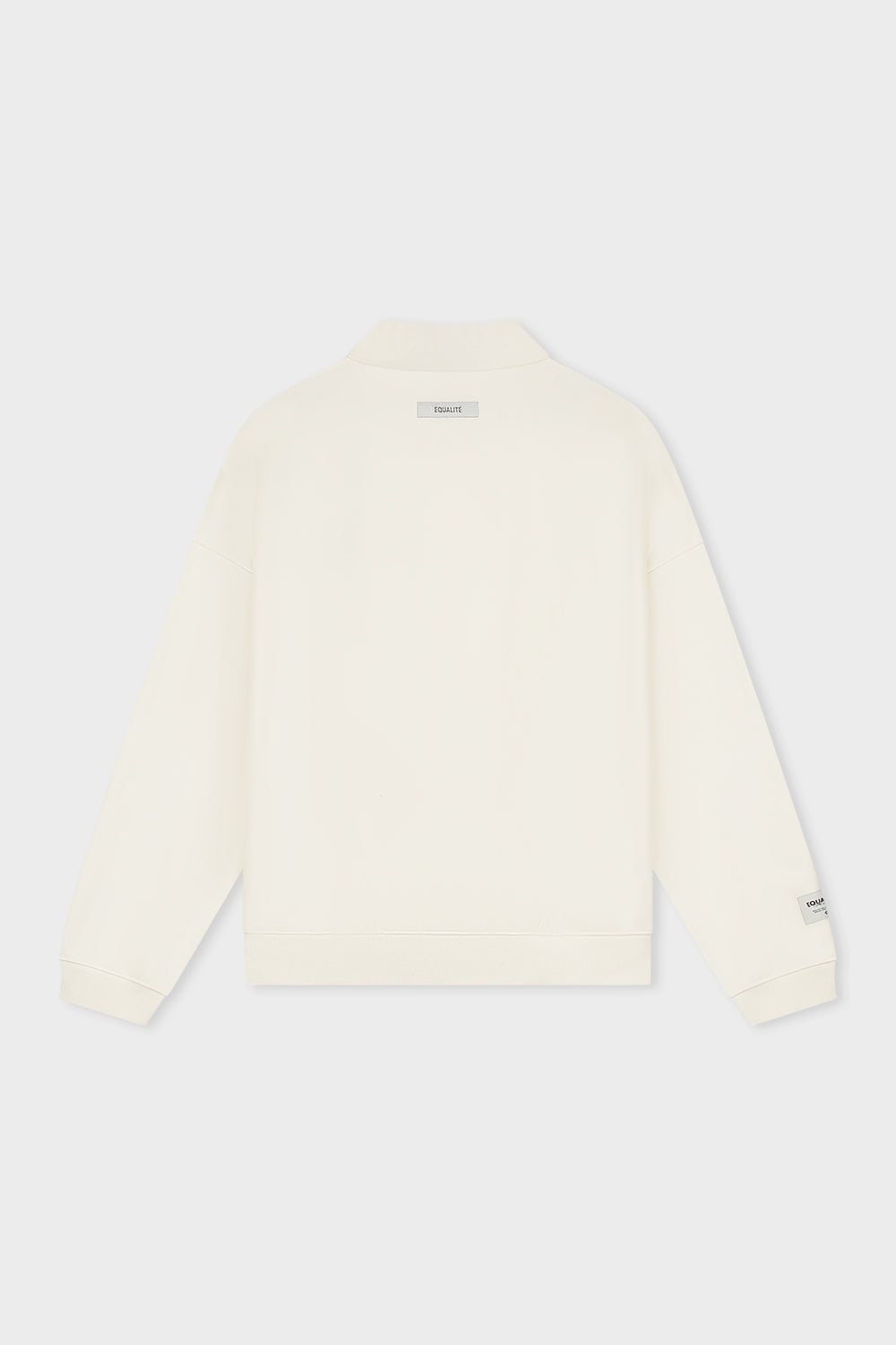 VARSITY POLO SWEATER | OFF-WHITE & NAVY