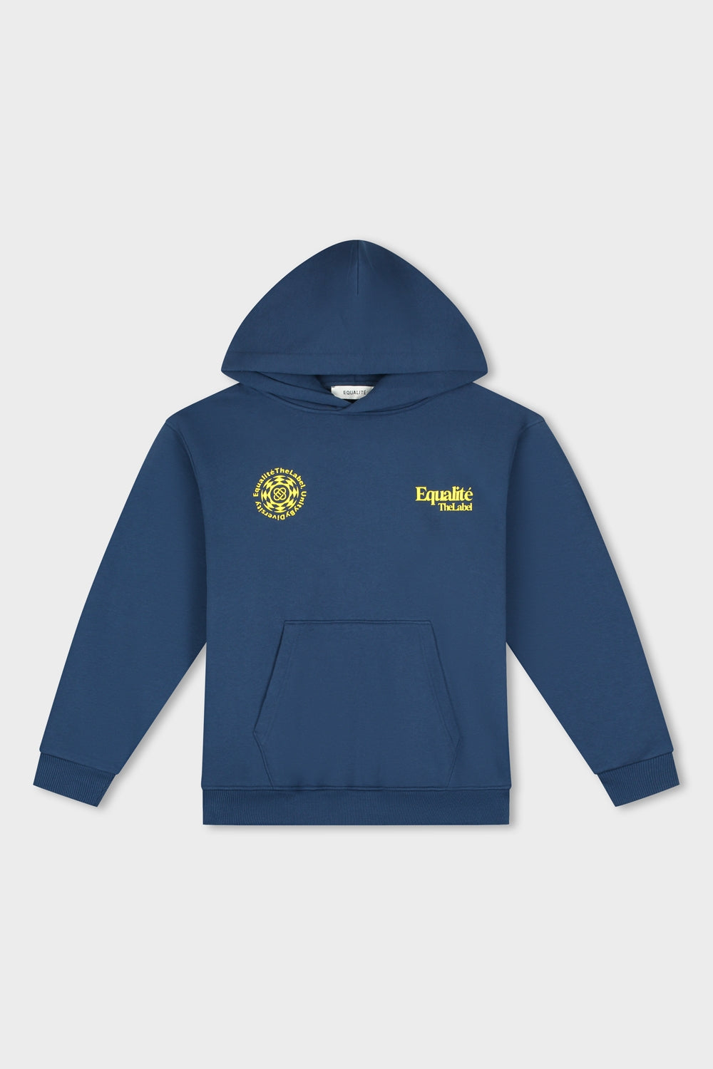 VERITY OVERSIZED HOODIE | NAVY & YELLOW