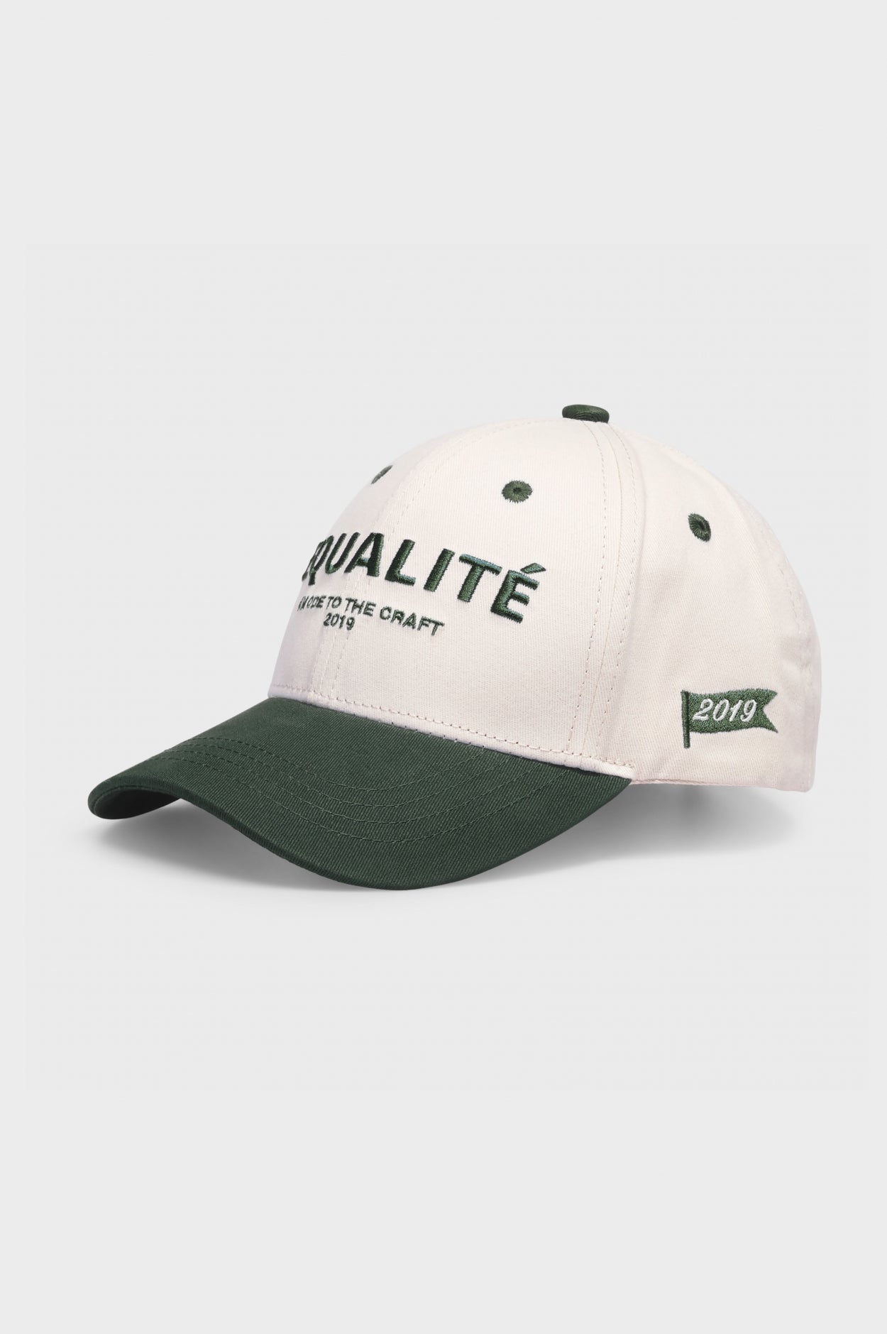 VISION CAP | OFF WHITE & GREEN