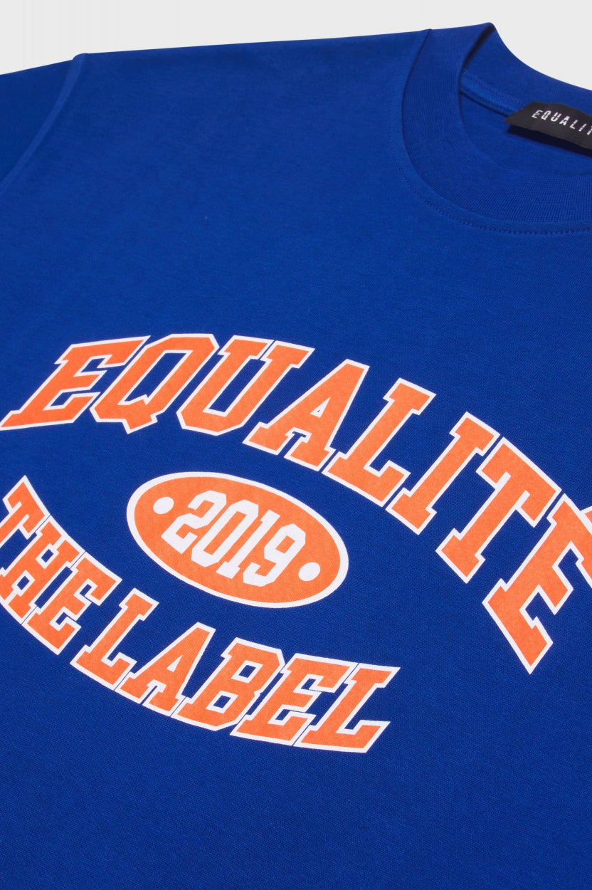 VARSITY OVERSIZED TEE | BLUE