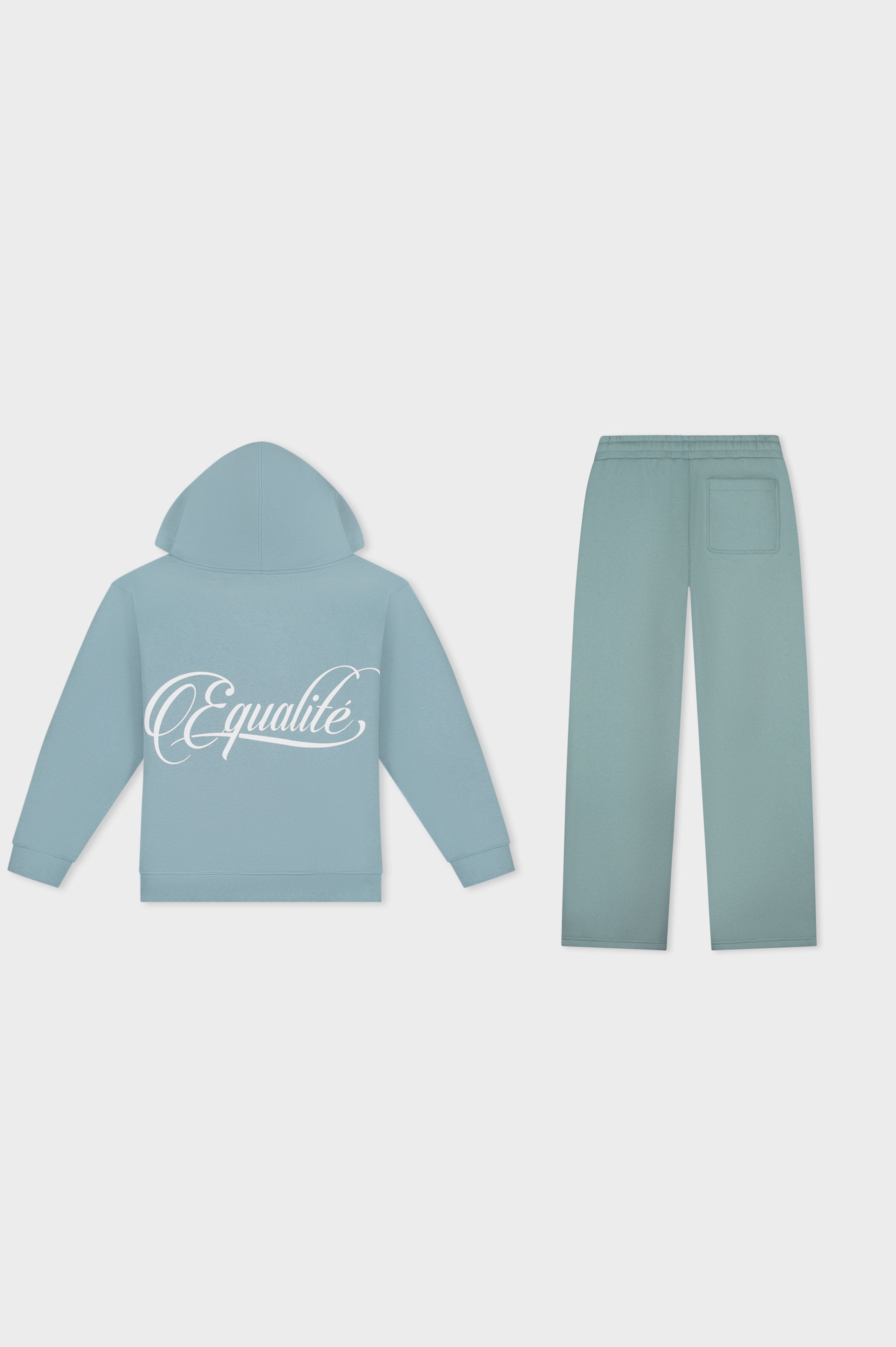 YUKI FULL ZIP JOGGER SET | WASHED LIGHT BLUE