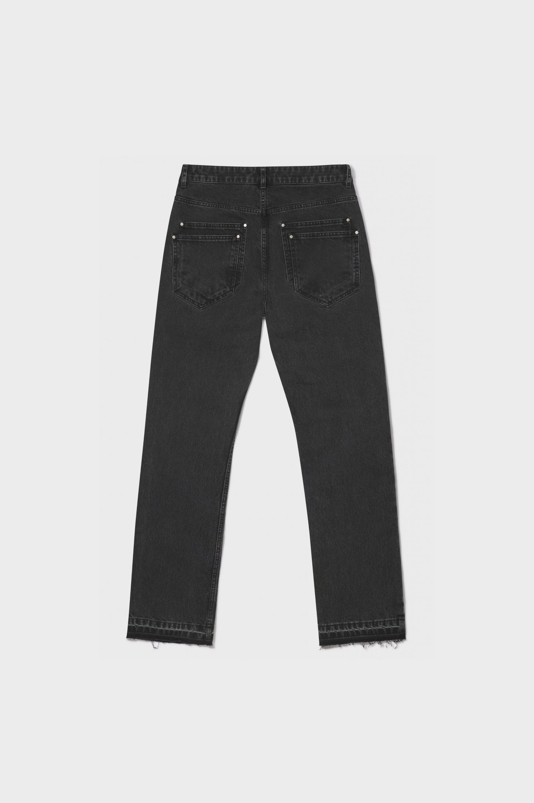 FRONT LOGO JEANS | BLACK