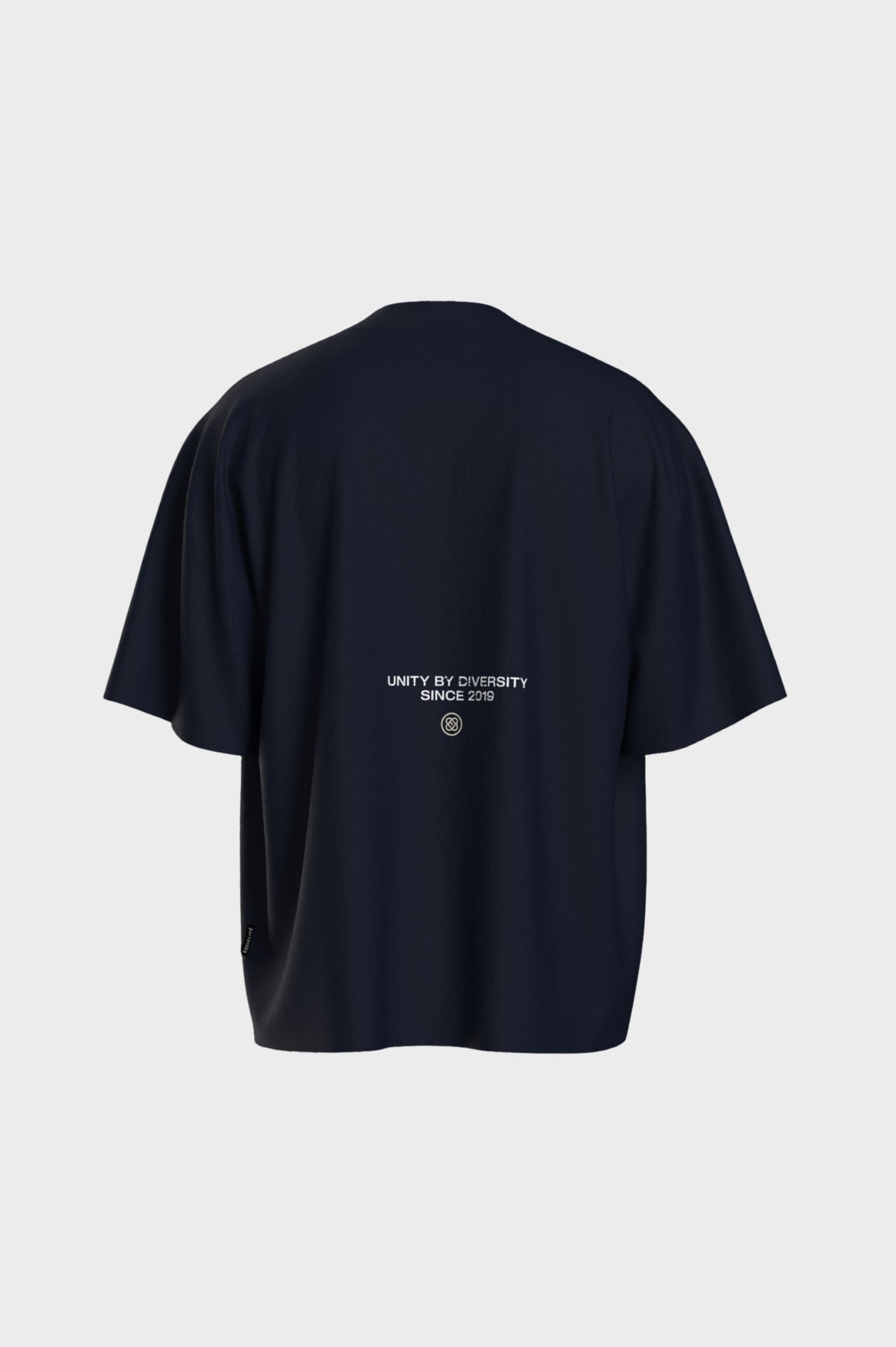 ELAN BOXY TEE | NAVY & BUTTER YELLOW