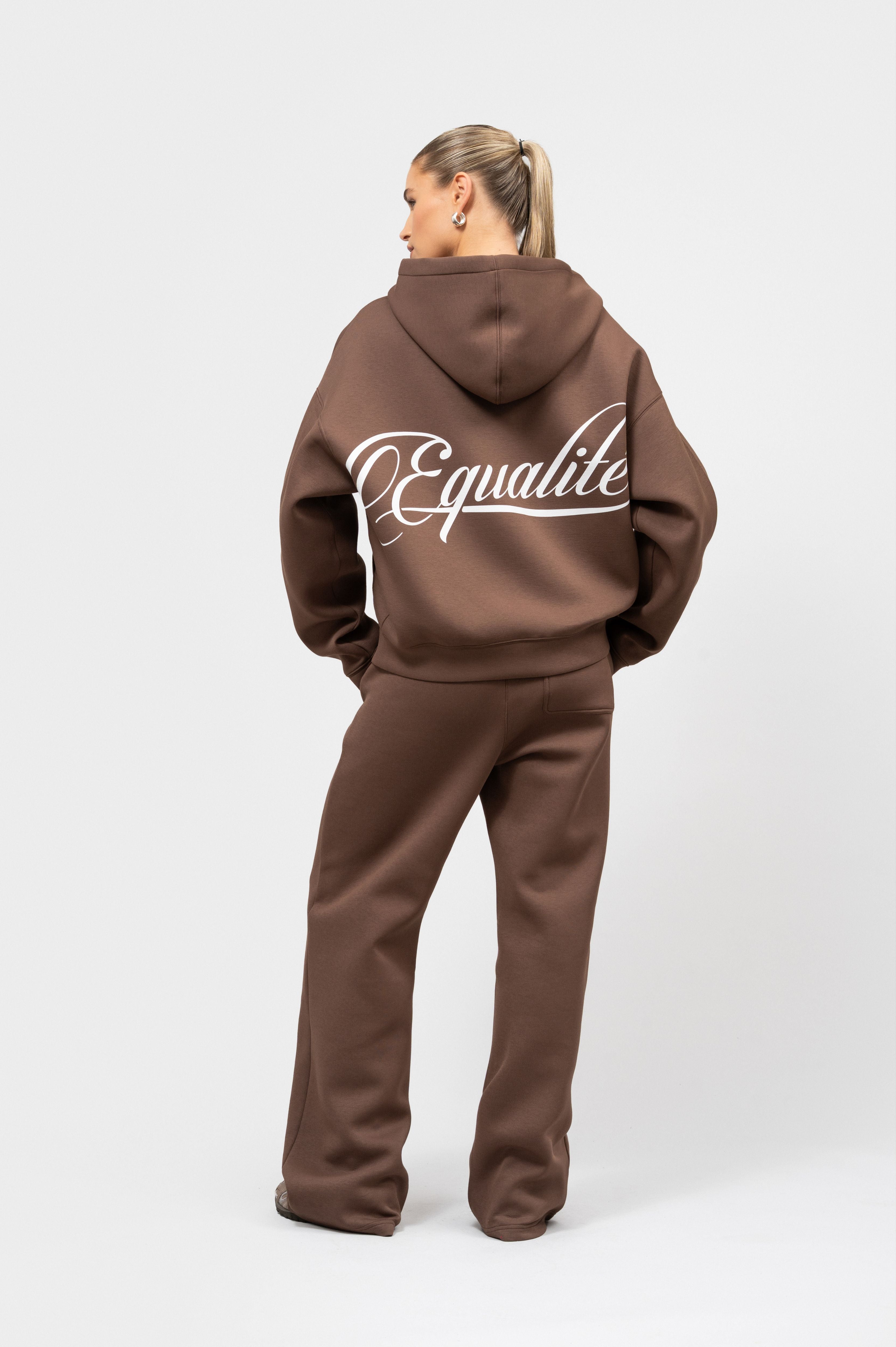 YUKI FULL ZIP JOGGER SET | TOBACCO