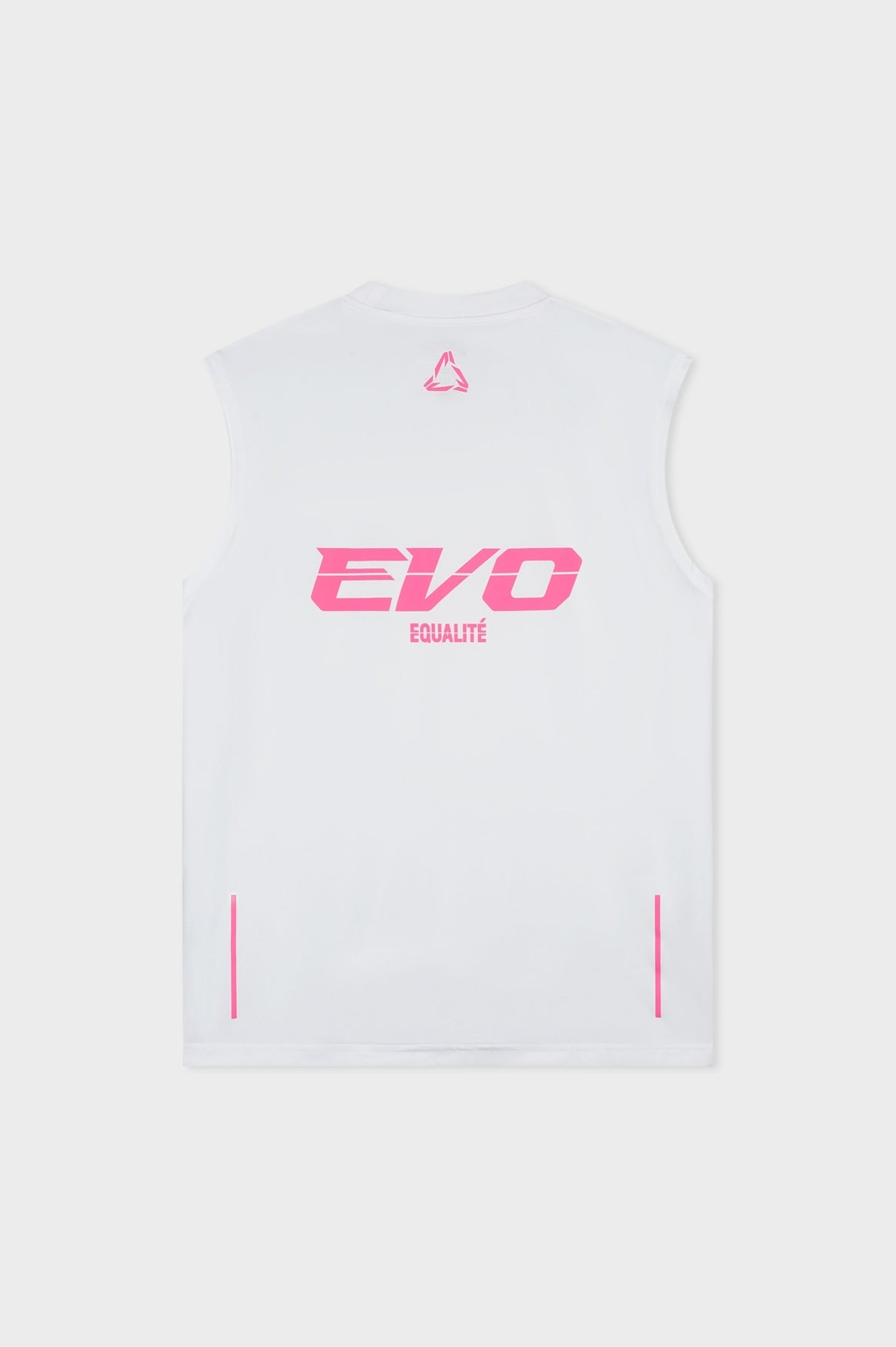 EVO OVERSIZED TANK TOP | WHITE & PINK
