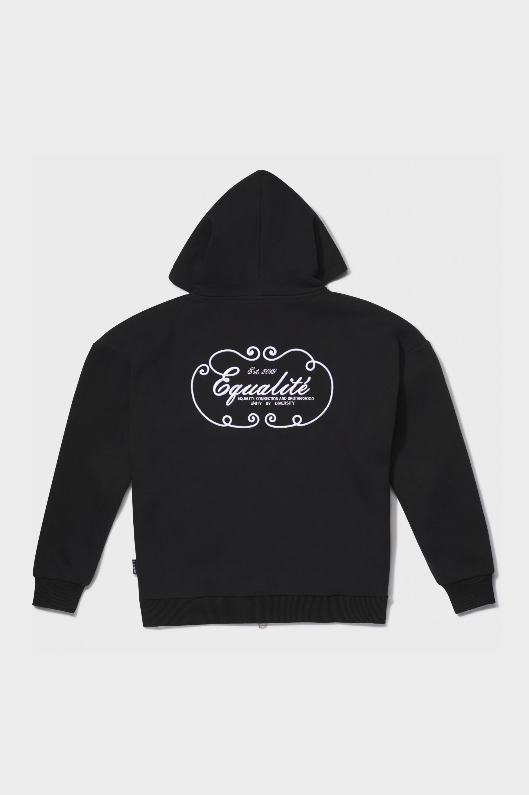 MITCH OVERSIZED FULL ZIP HOODIE | BLACK