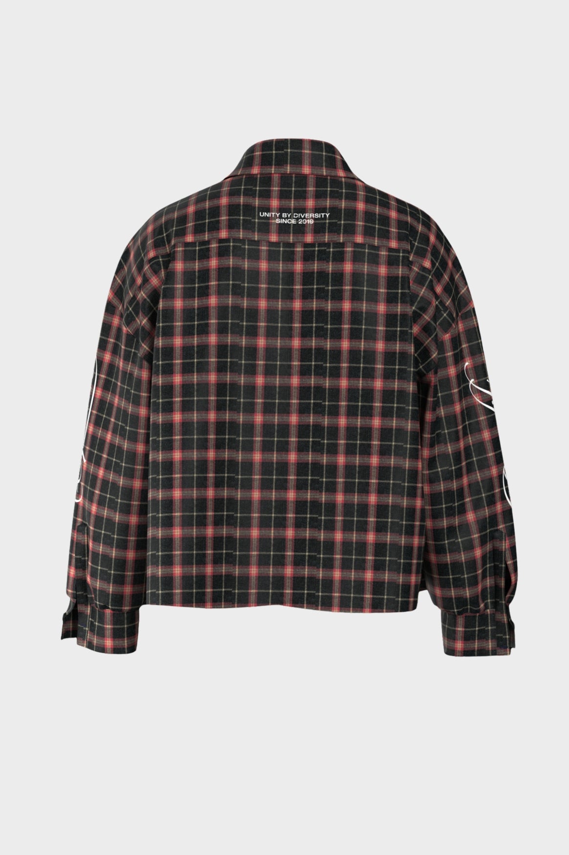 FLANNEL SHIRT | ANTRACITE & RED