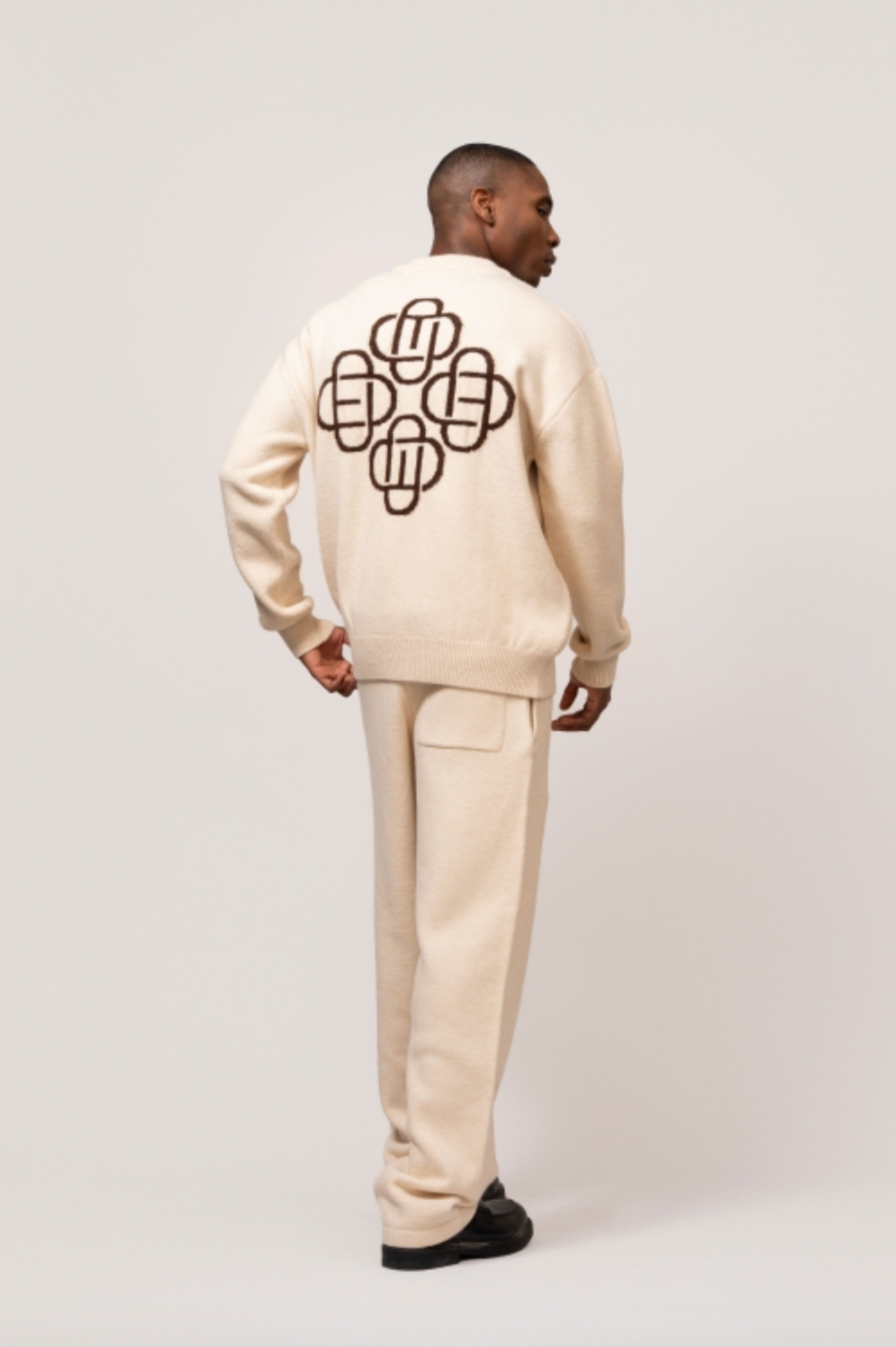 Fluffy Knit Set | Off-white