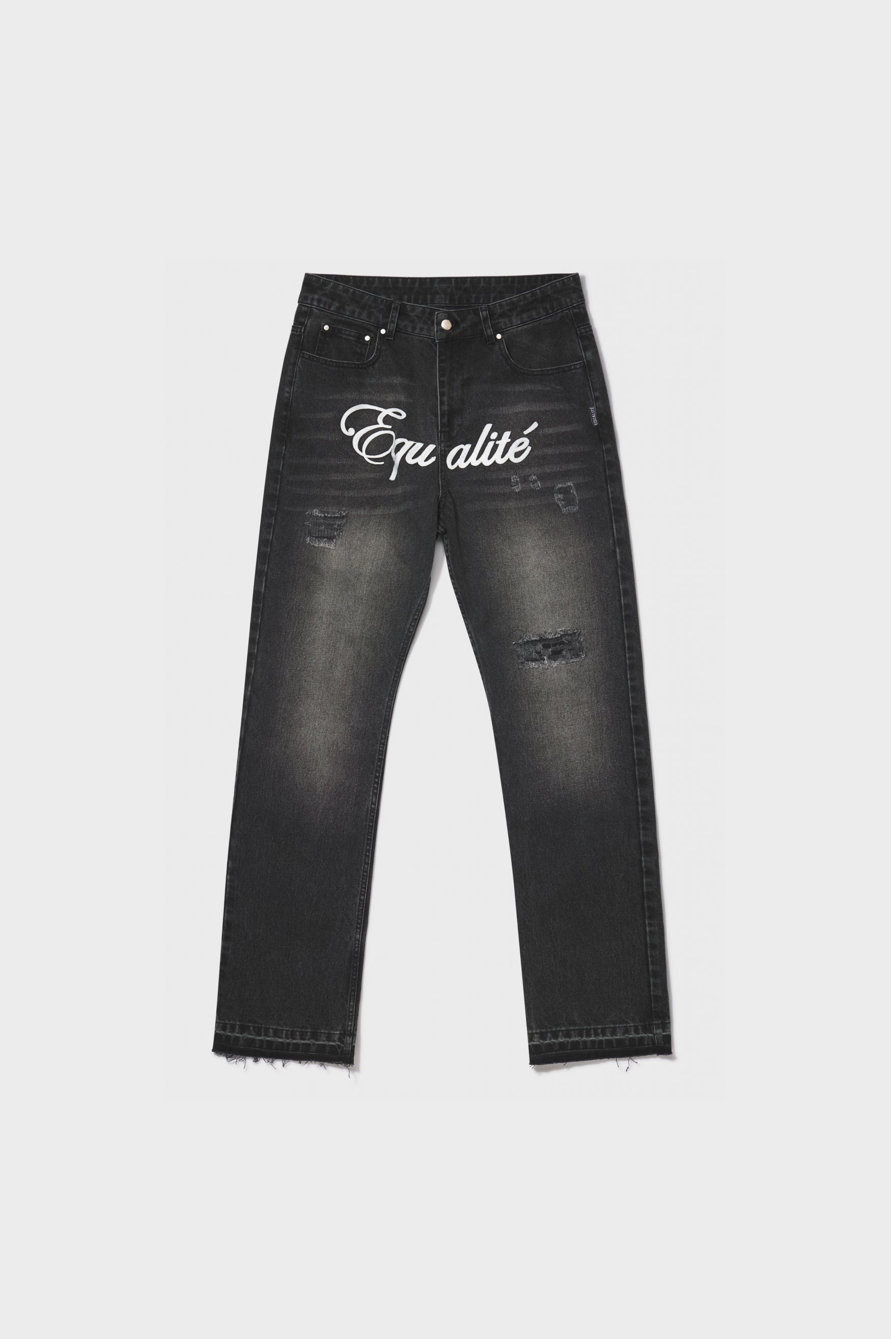 FRONT LOGO JEANS | BLACK