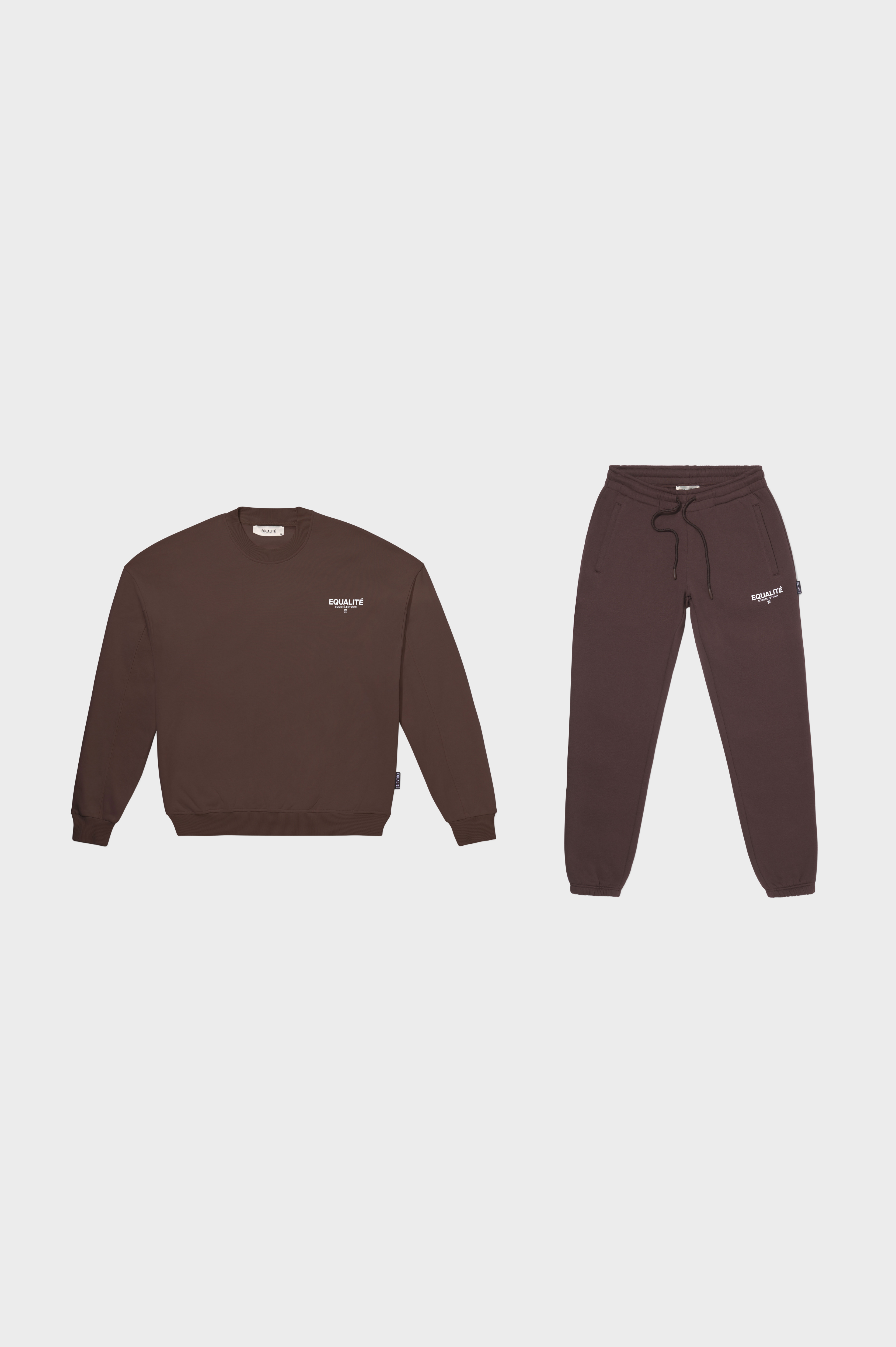 SOCIETÉ SWEATER JOGGER SET BROWN