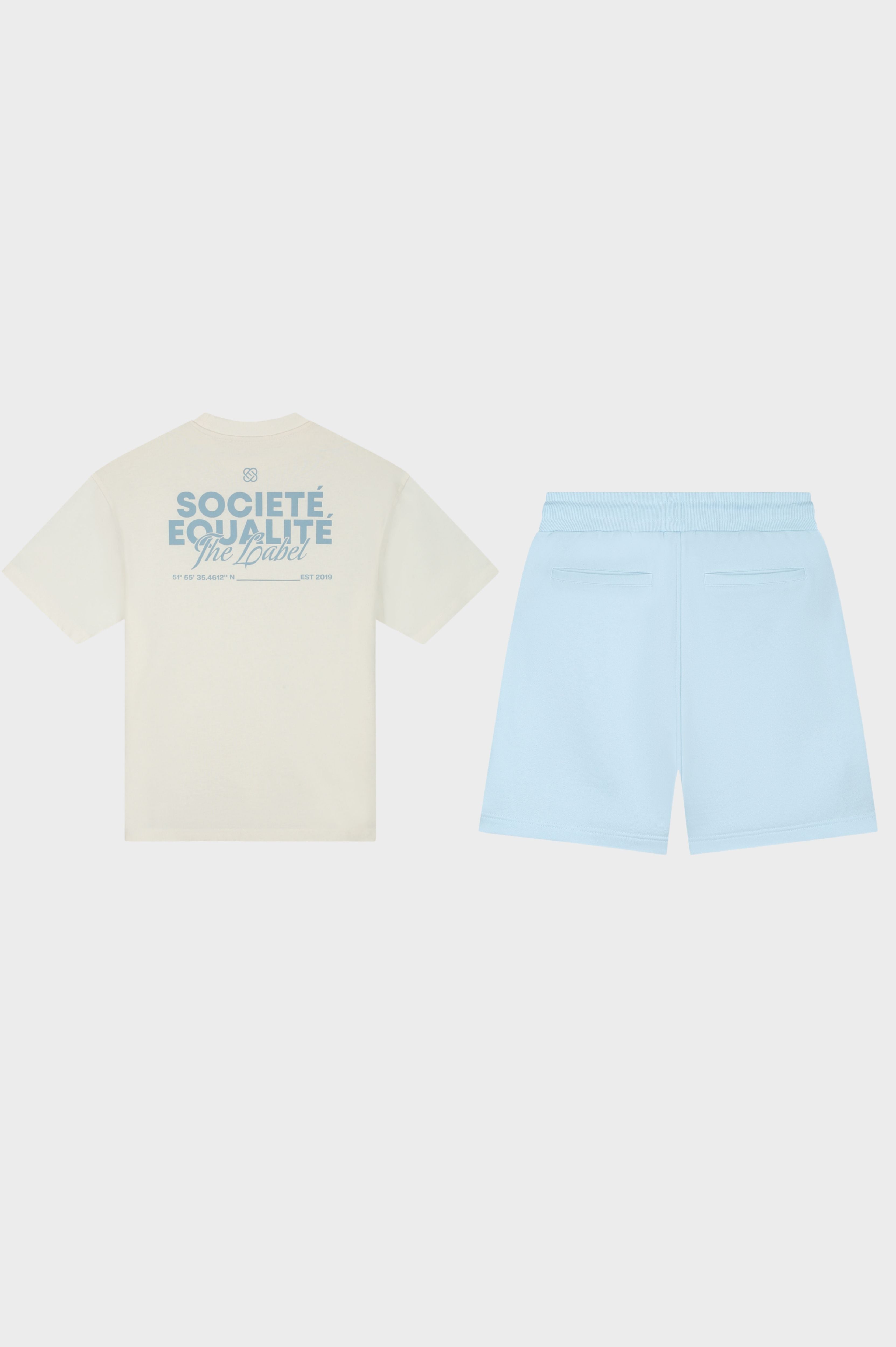 SOCIETÉ SUMMER SET | LIGHT BLUE & OFF-WHITE