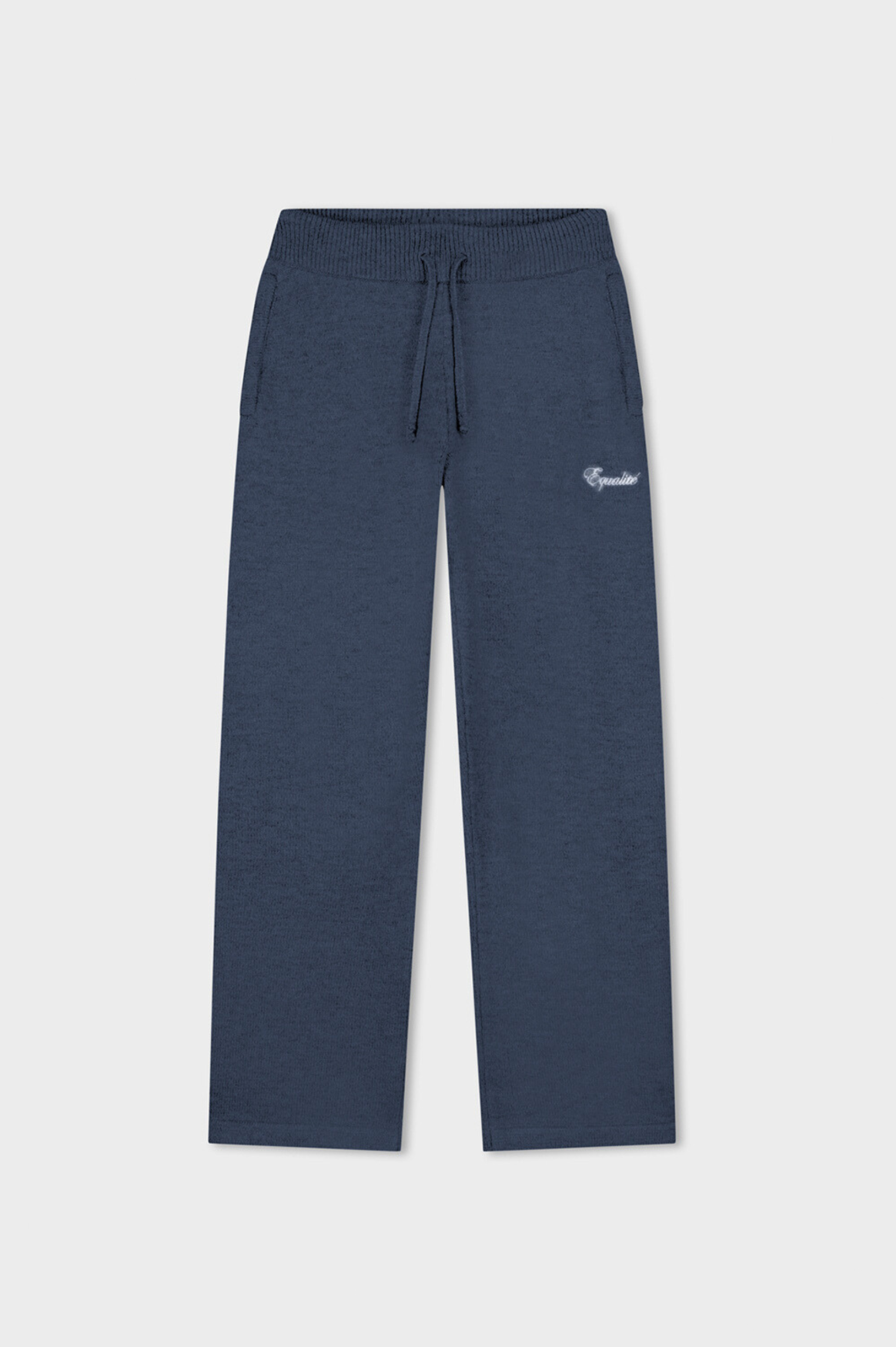 Fluffy Knit Pants | Navy