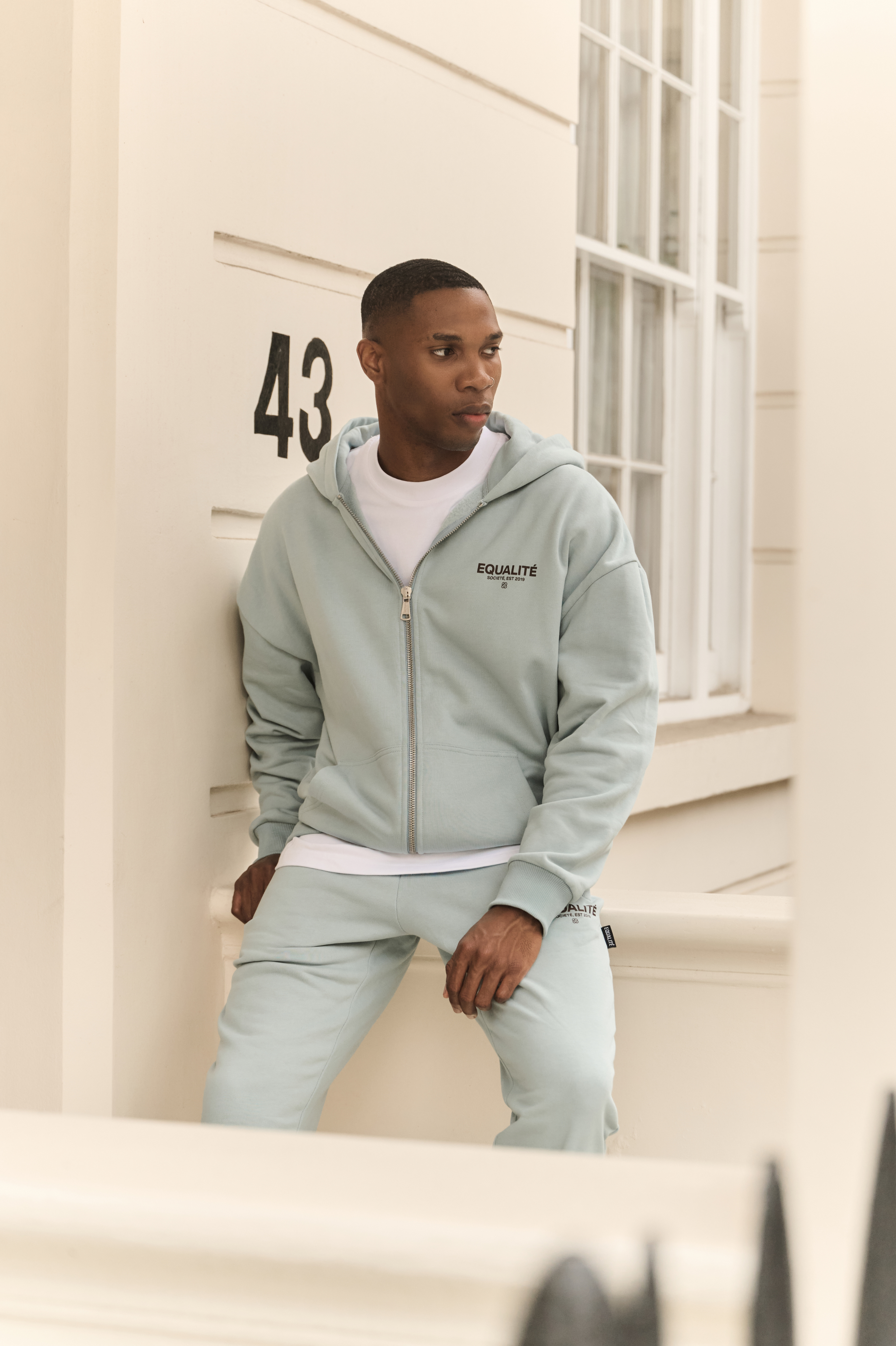 SOCIETÉ JOGGER SET LIGHT BLUE